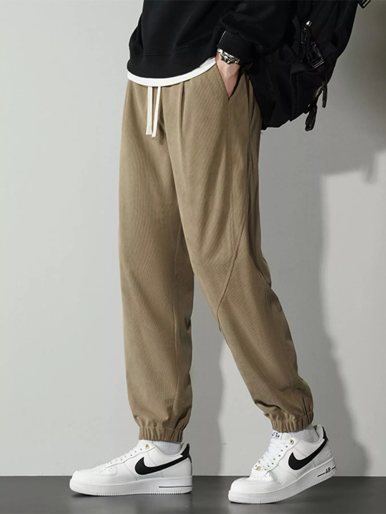Men's Plus Size Drawstring Ankle Pants - PBNJ FASHIONS