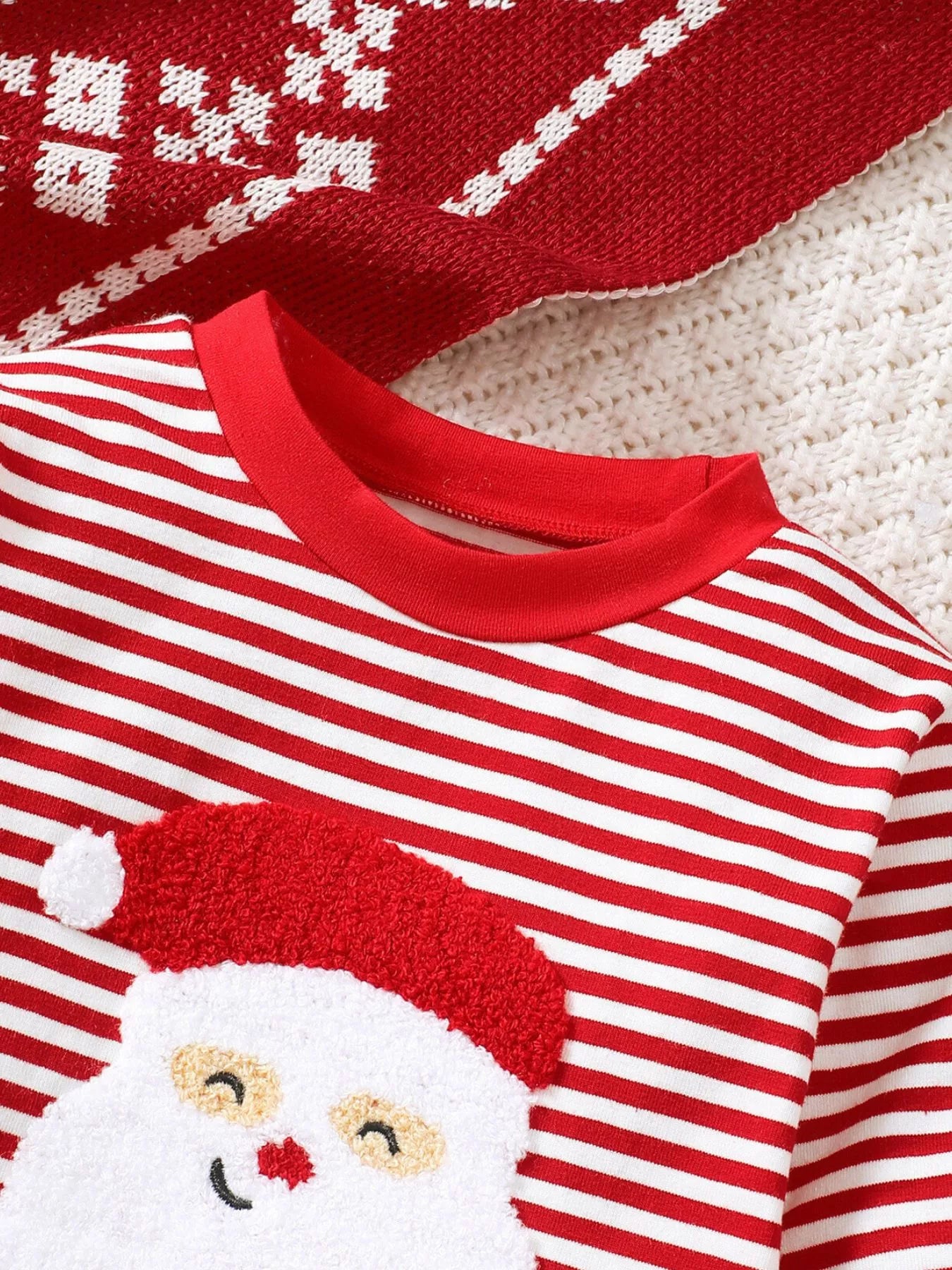 Children's Christmas Santa Striped Pajama Set - PBNJ FASHIONS