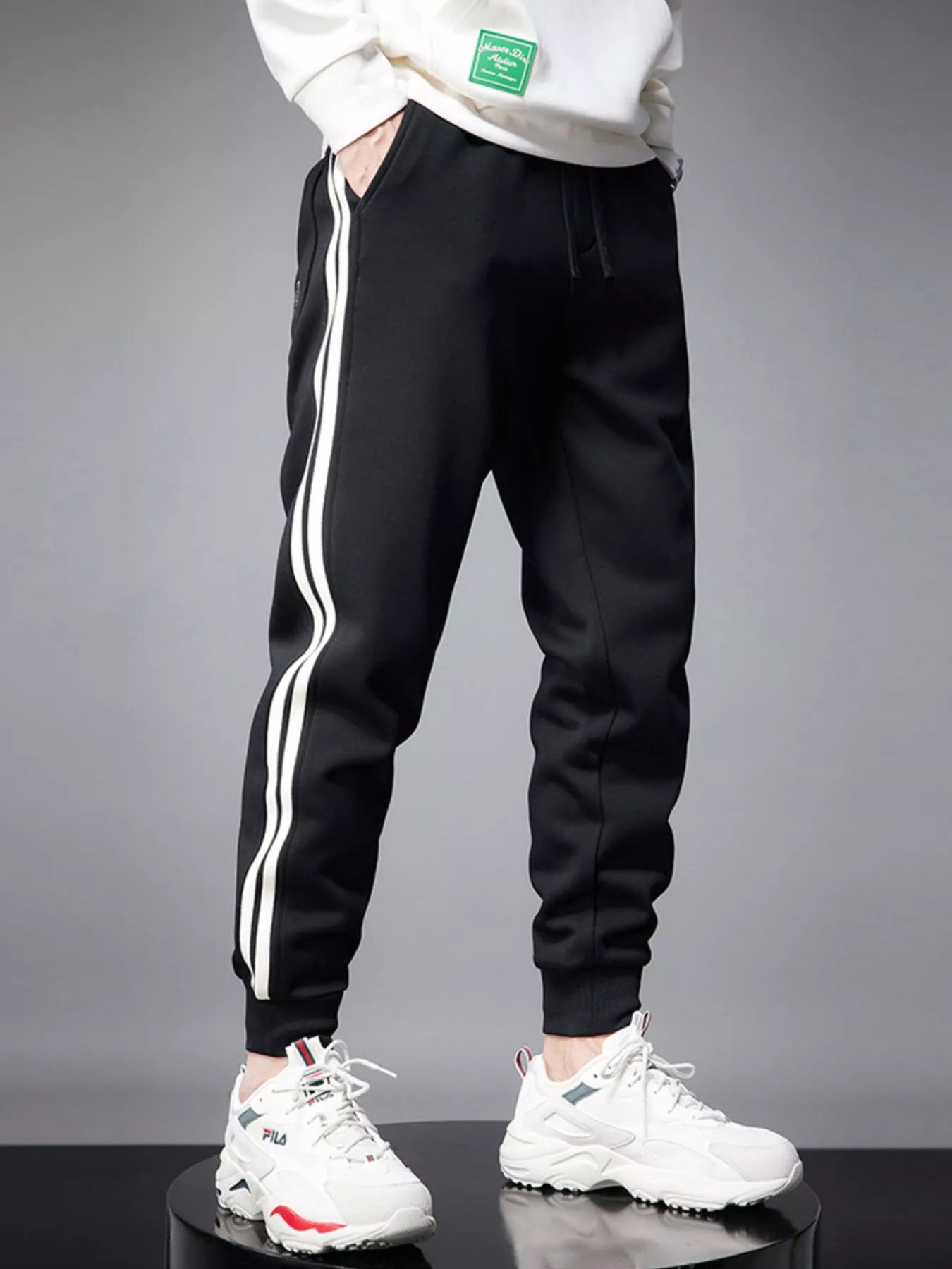Men's Casual Striped Joggers - PBNJ FASHIONS