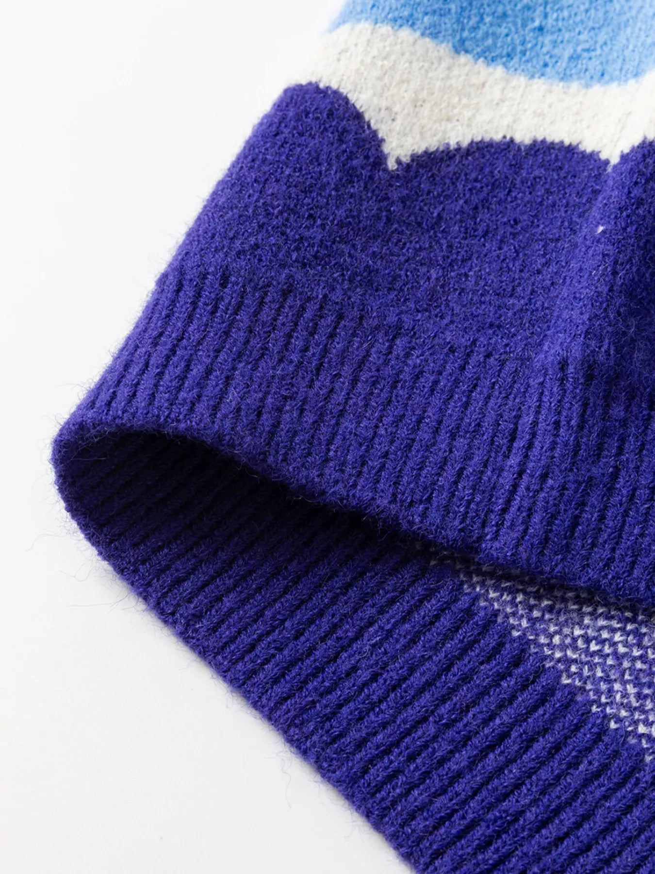 Contrast Boat Neck Sweater - PBNJ FASHIONS