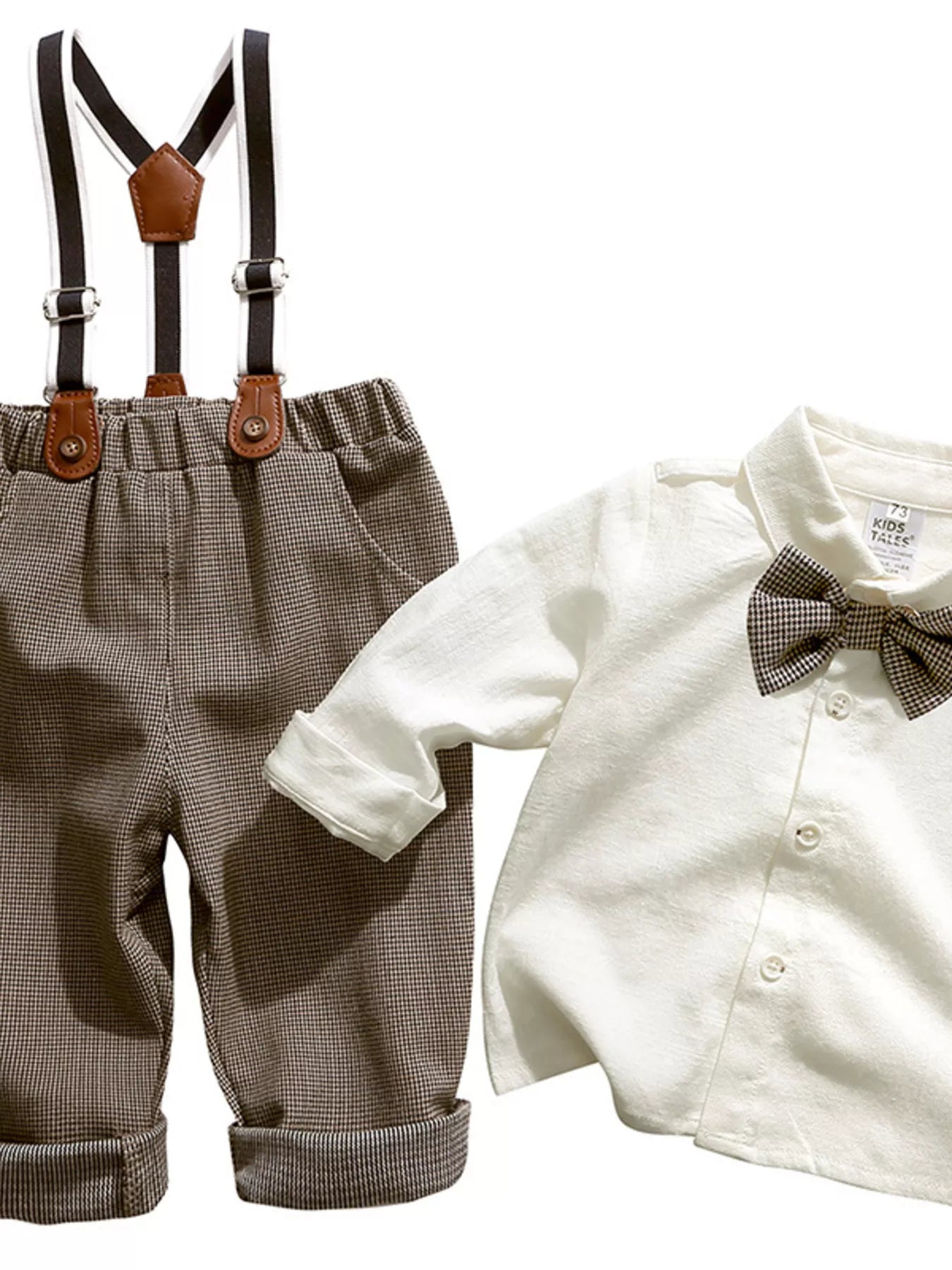 Children's Button Up Shirt and Overall Set - PBNJ FASHIONS