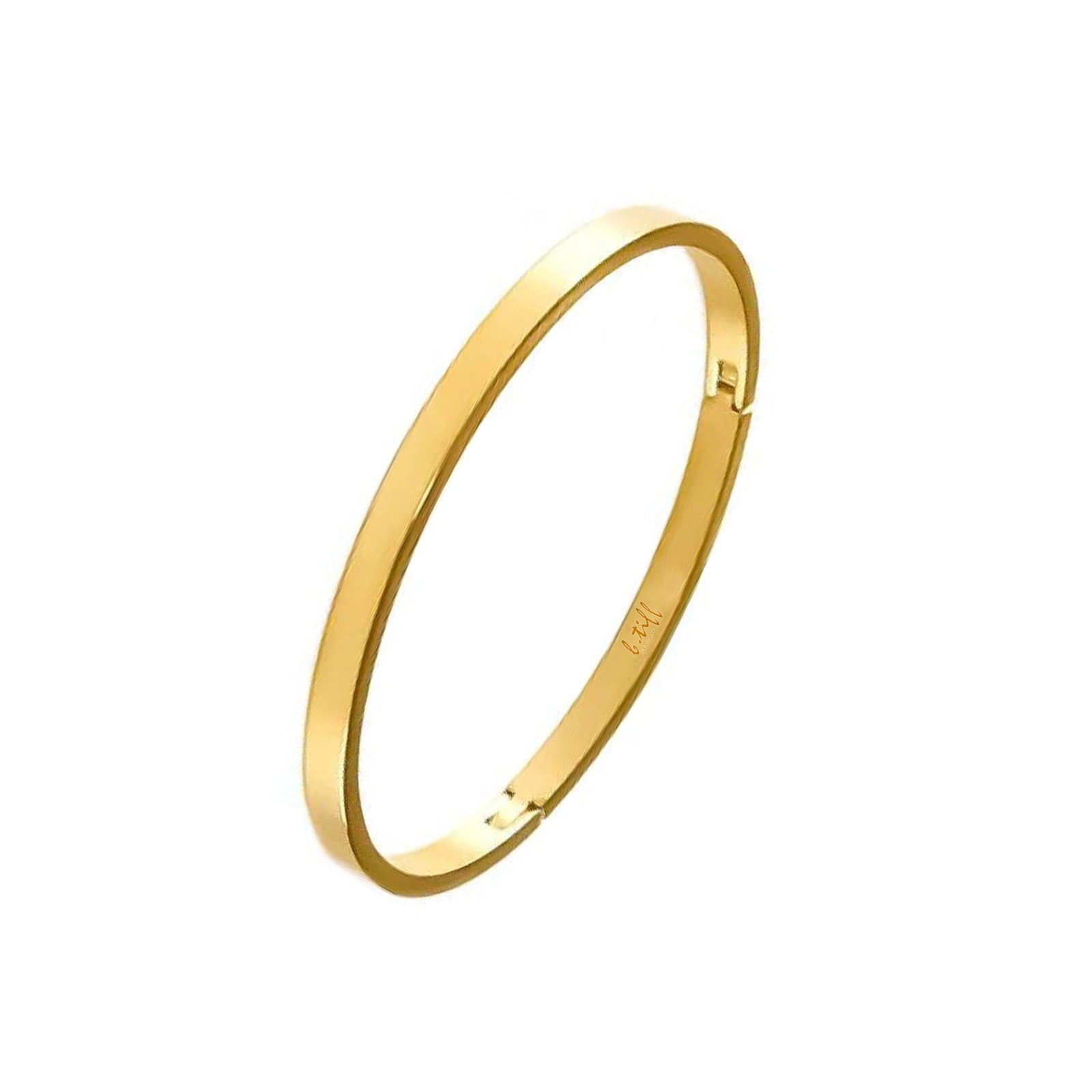 BG300G B.Tiff Simplicity Narrow Gold Bangle Bracelet - PBNJ FASHIONS