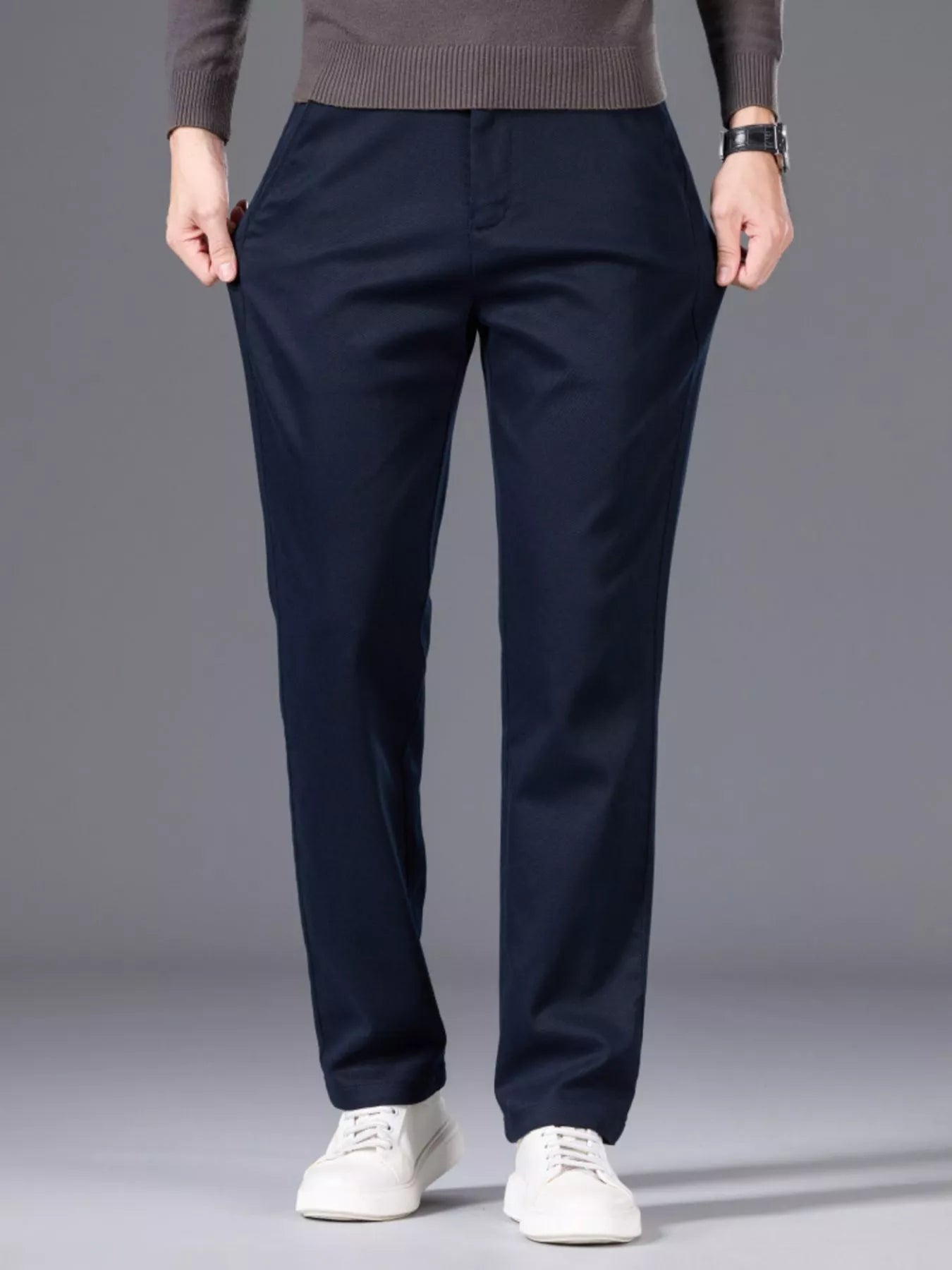 Men's Classic Straight - Leg Pants - PBNJ FASHIONS