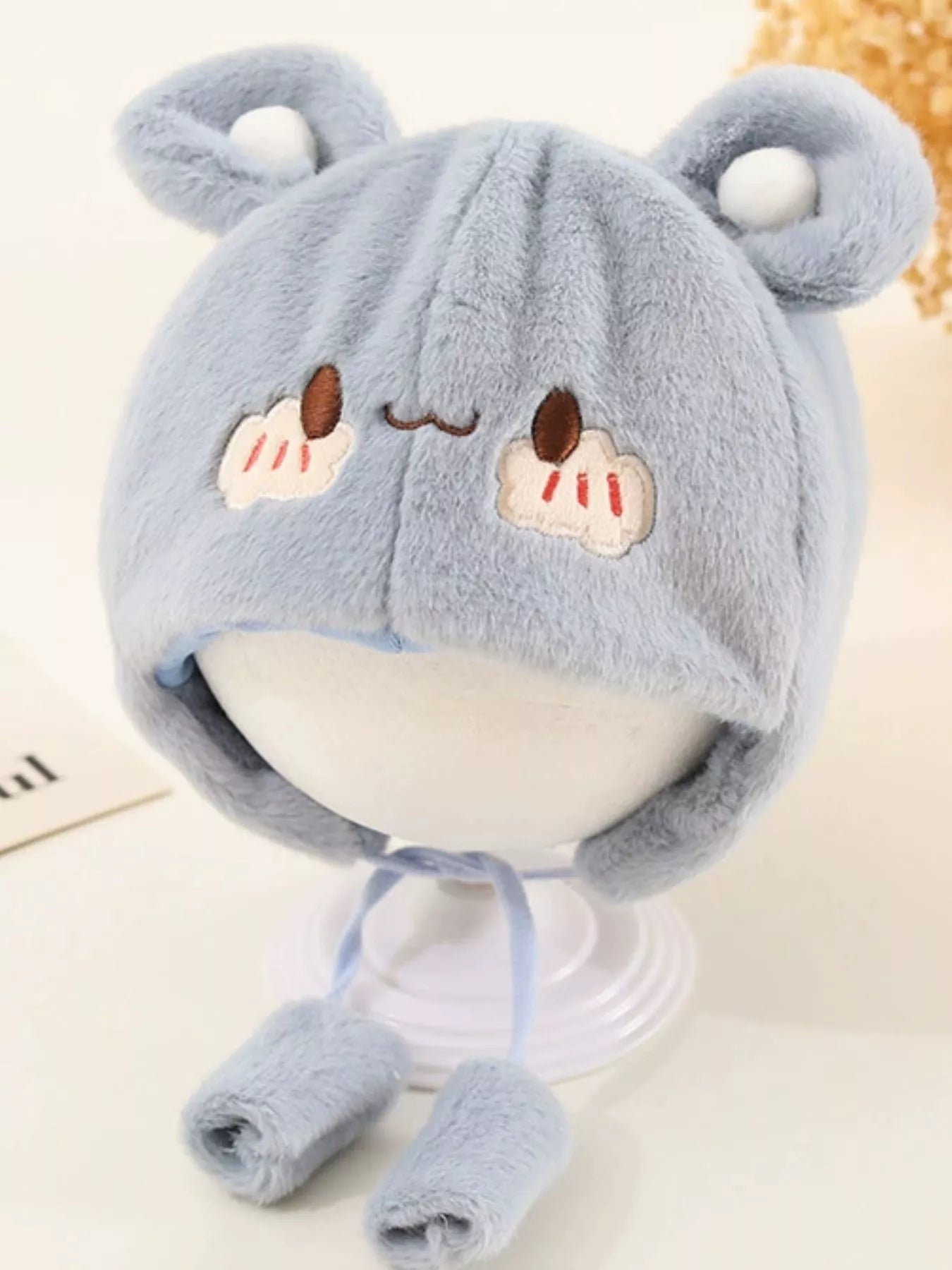 Children's Cute Bear Ear Plush Hat - PBNJ FASHIONS