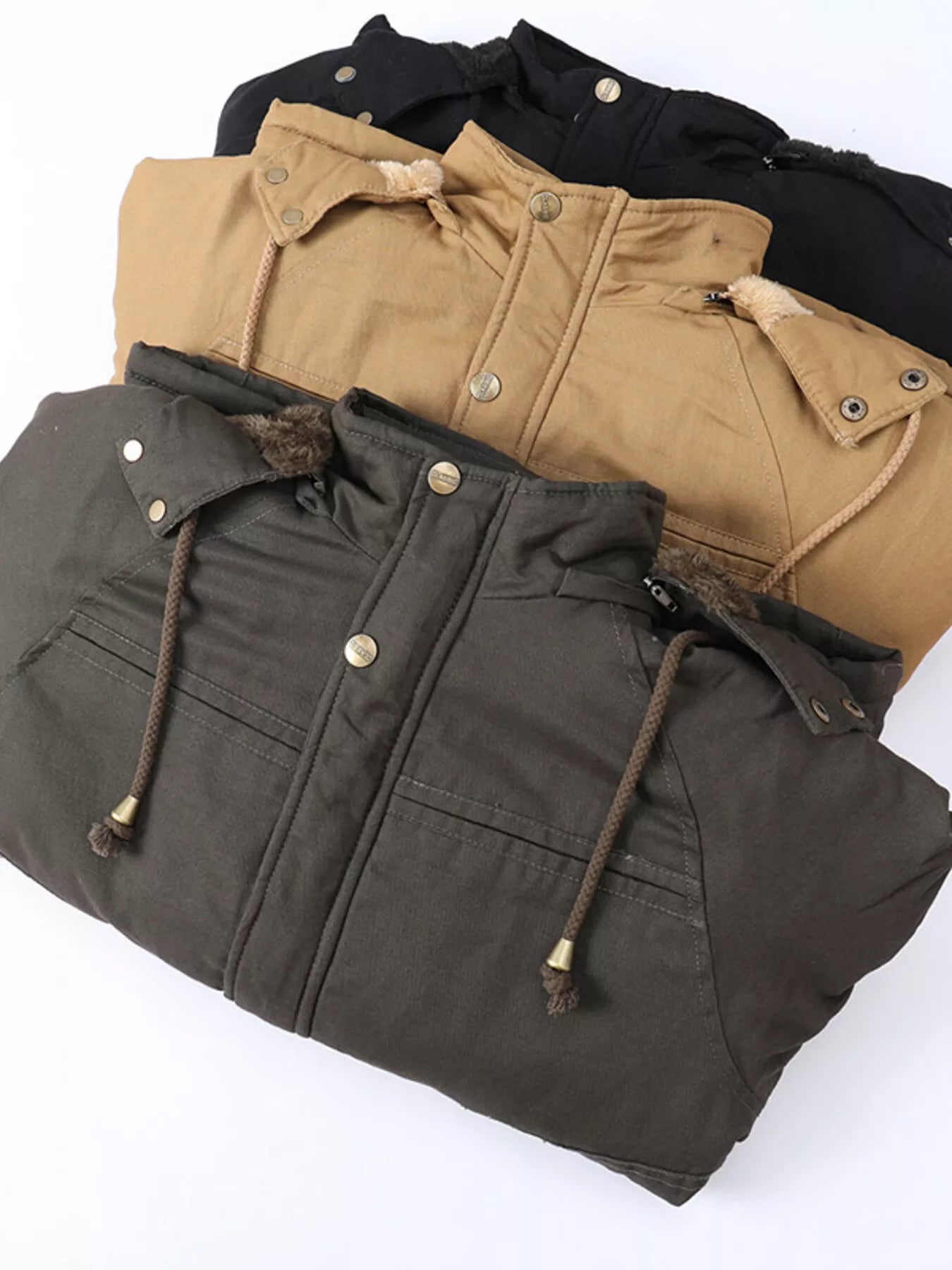Men's Full Size Warm Hooded Winter Parka Jacket Plus Size - PBNJ FASHIONS