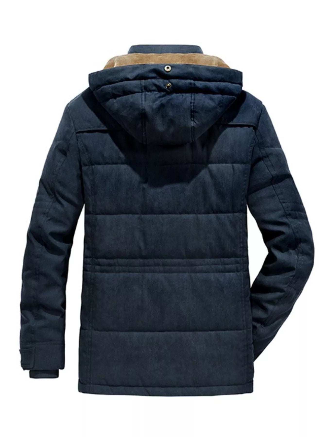 Men's Plus Size Warm Hooded Zip Up Winter Coat - PBNJ FASHIONS