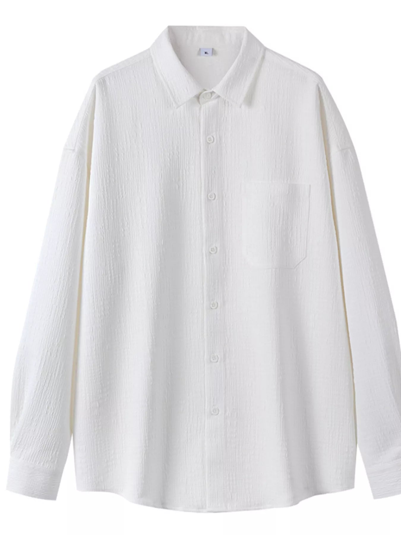 Men's Plus Size Button Up Long Sleeve Shirt - PBNJ FASHIONS