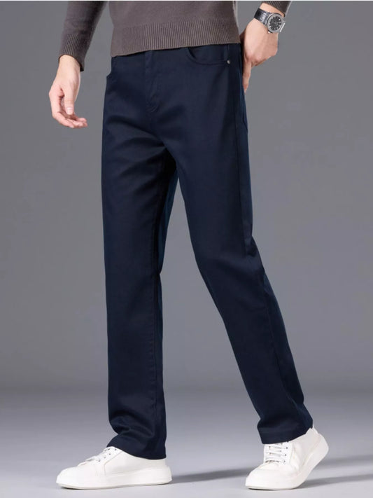 Men's Classic Straight - Leg Comfort Pants - PBNJ FASHIONS