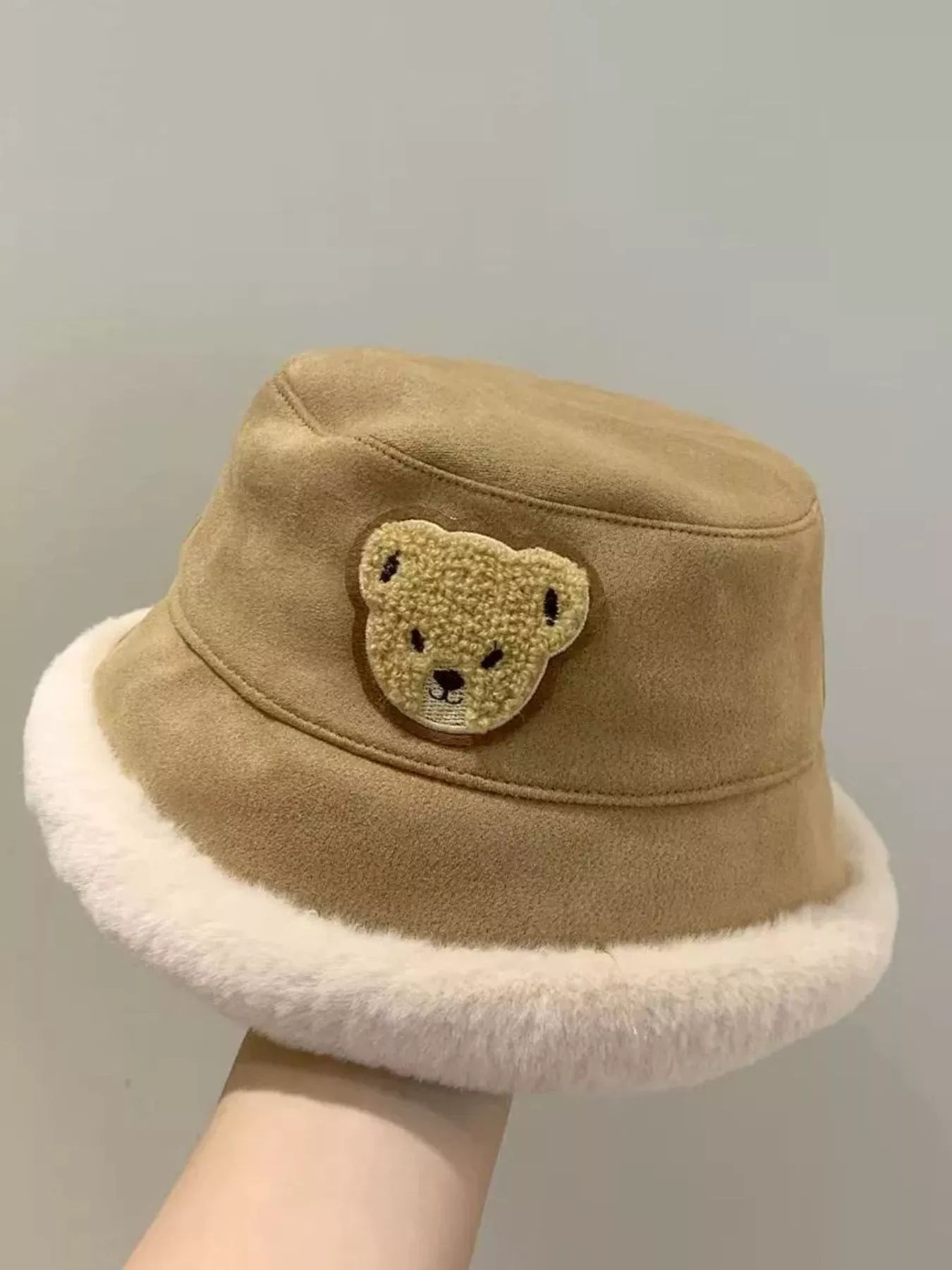 Children's Warm Plush Trim Bucket Hat - PBNJ FASHIONS