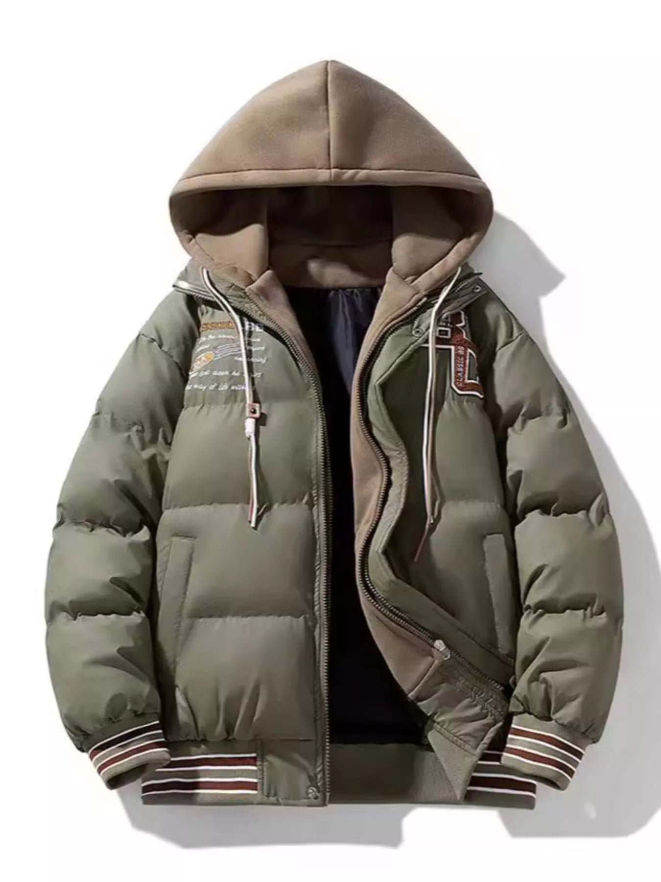 Men's Plus Size Hooded Padded Puffer Jacket - PBNJ FASHIONS