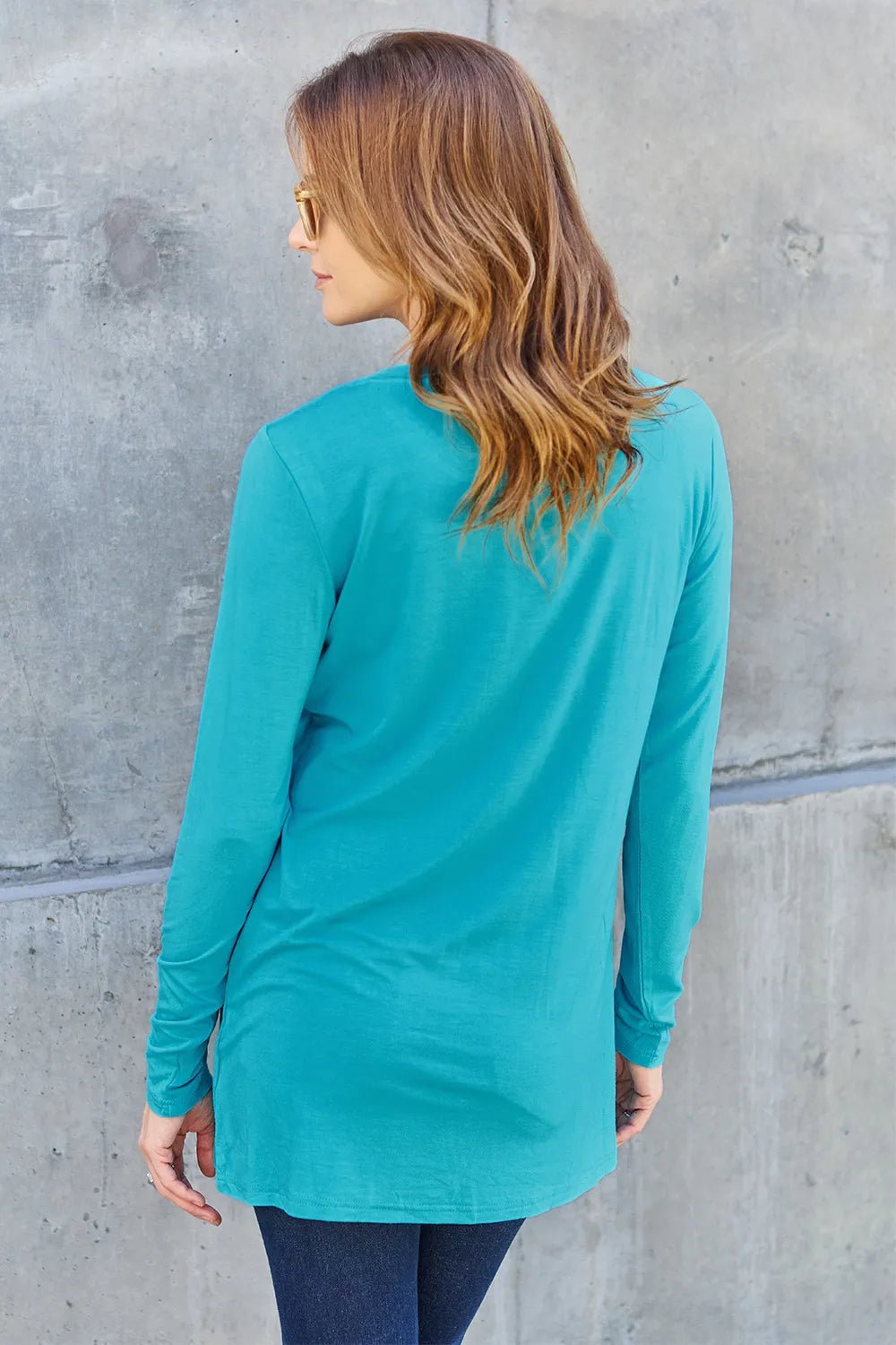Basic Bae Full Size Round Neck Long Sleeve Top - PBNJ FASHIONS