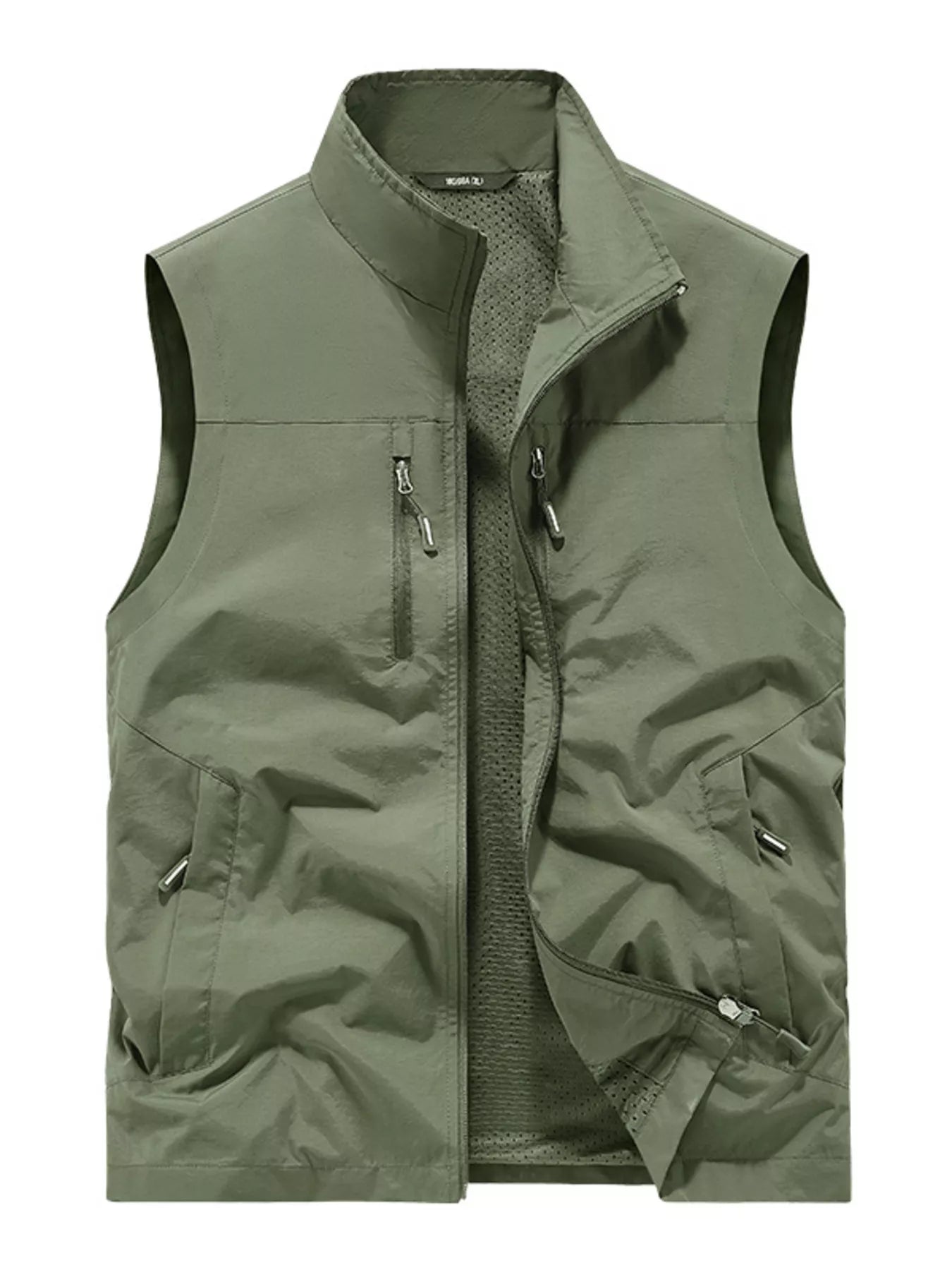 Men's Plus Size Lightweight Outdoor Zip Up Vest - PBNJ FASHIONS