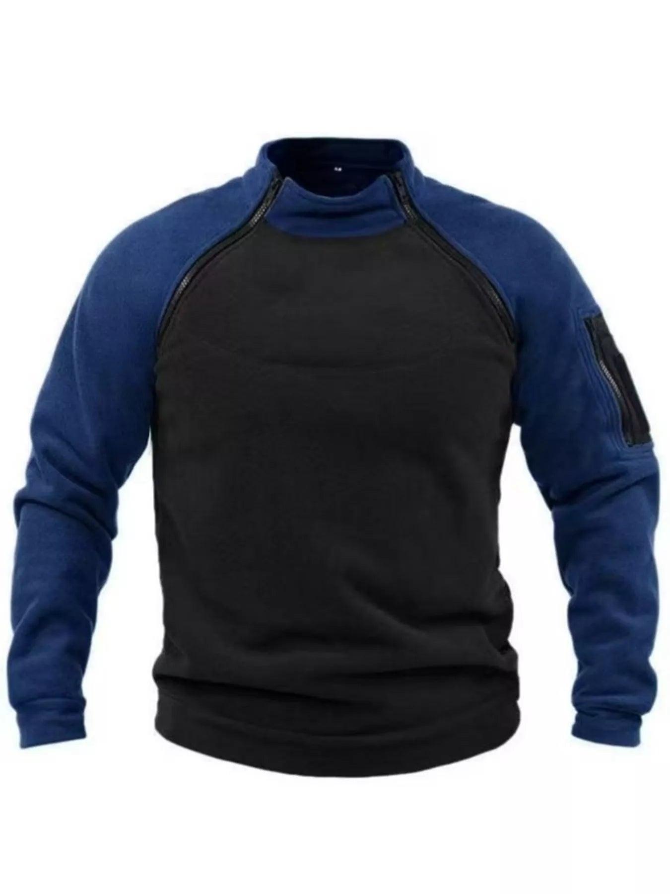 Men's Full Size Long Sleeve Fleece Sweatshirt Plus Size - PBNJ FASHIONS