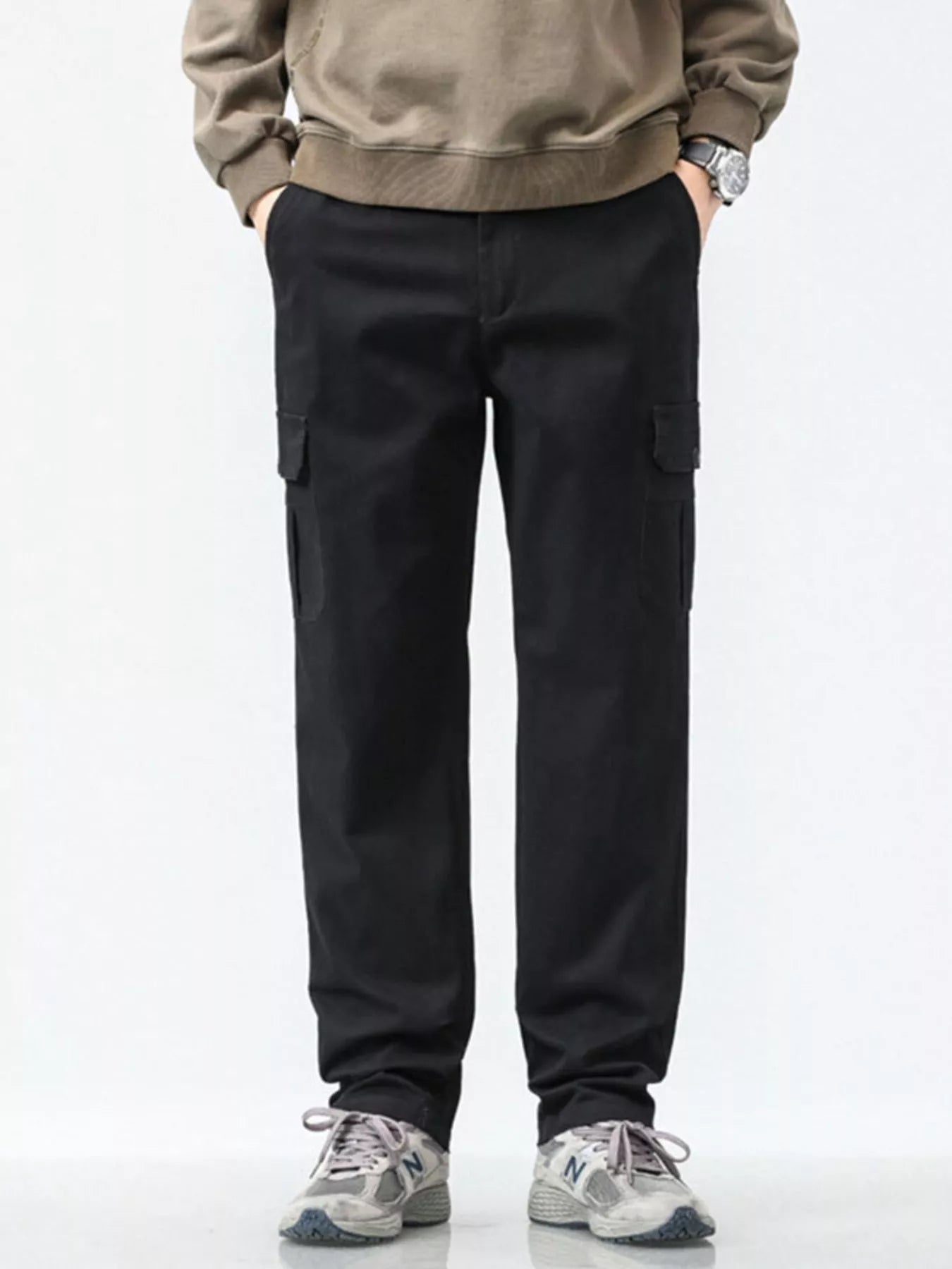 Men's Plus Size Relaxed Fit Cargo Pants - PBNJ FASHIONS