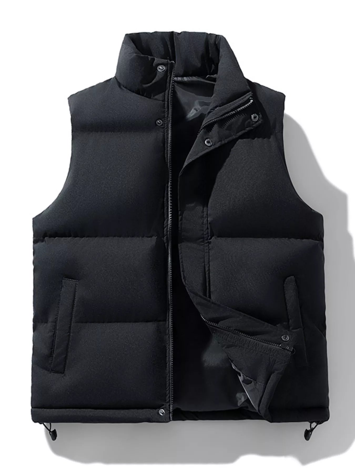 Men's Plus Size Zip Up Vest Coat - PBNJ FASHIONS