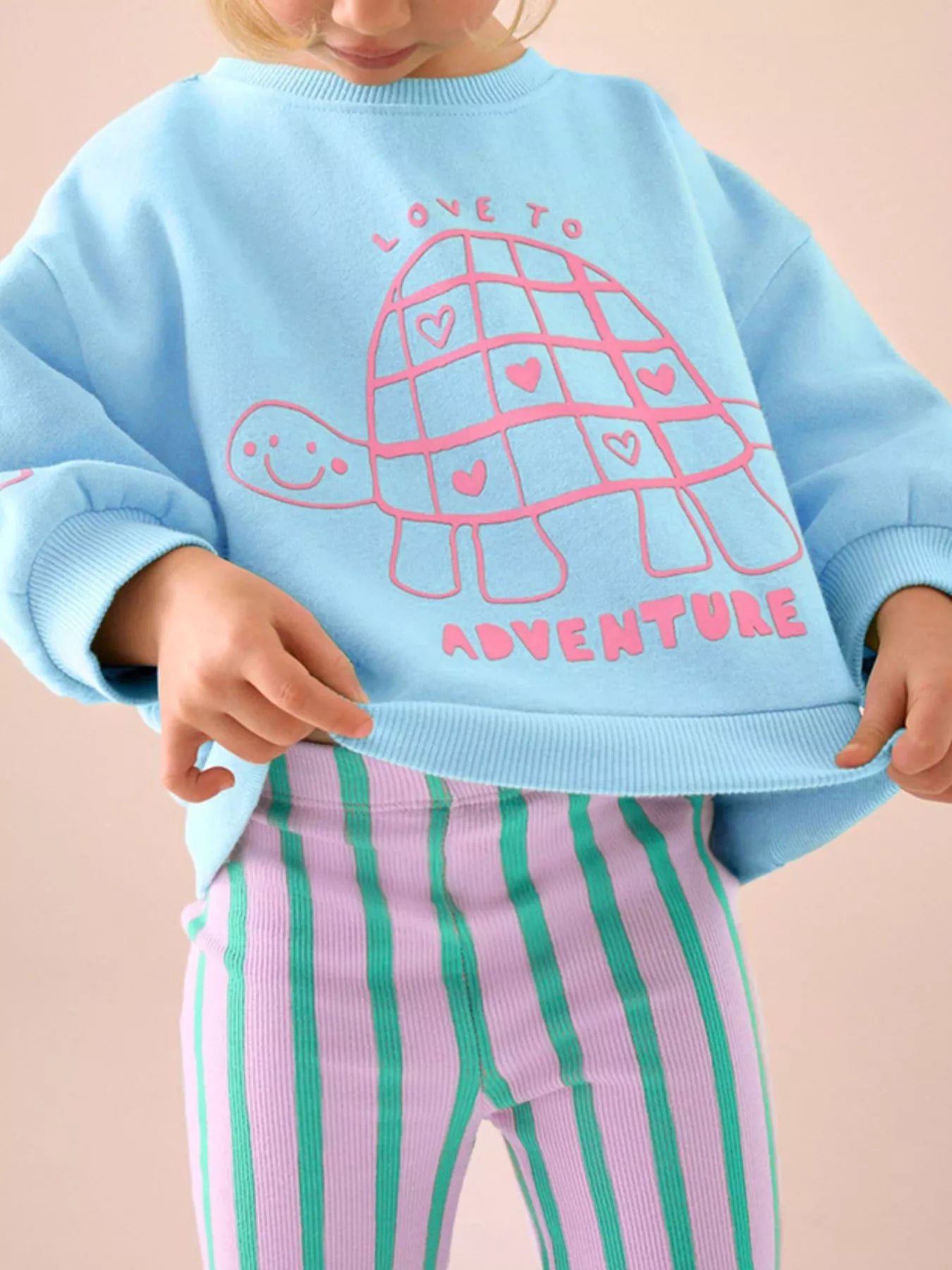 Children's Turtle Round Neck Top and Pants Set - PBNJ FASHIONS