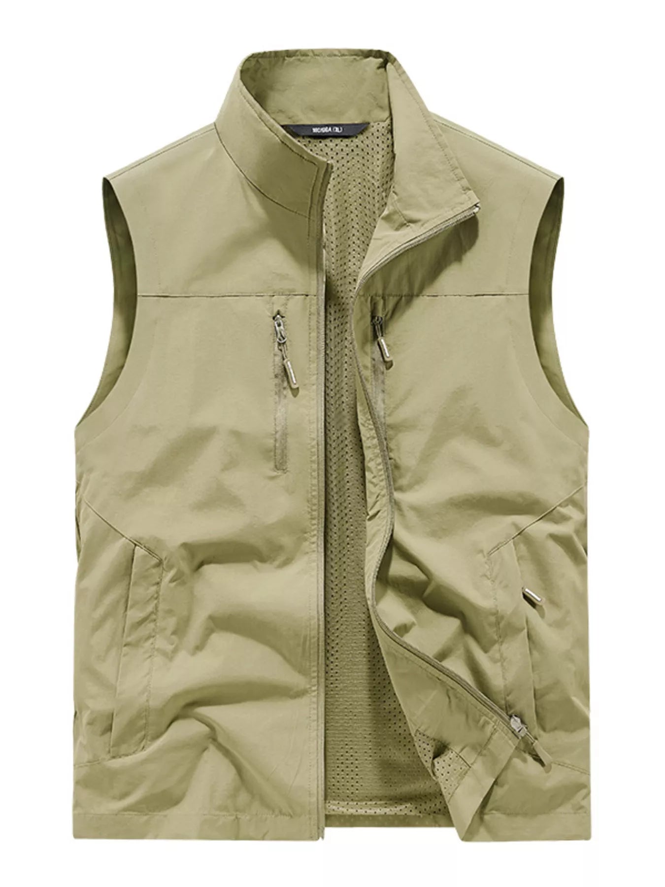 Men's Plus Size Lightweight Outdoor Zip Up Vest - PBNJ FASHIONS