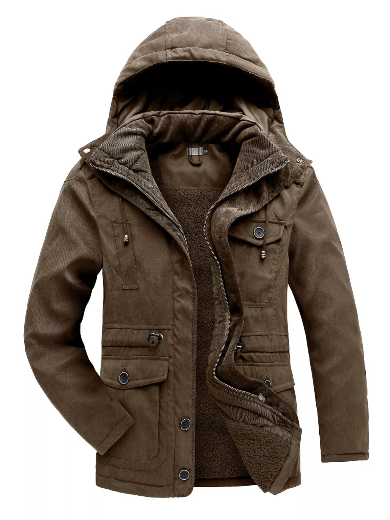 Men's Winter Hooded Zip Up Jacket - PBNJ FASHIONS