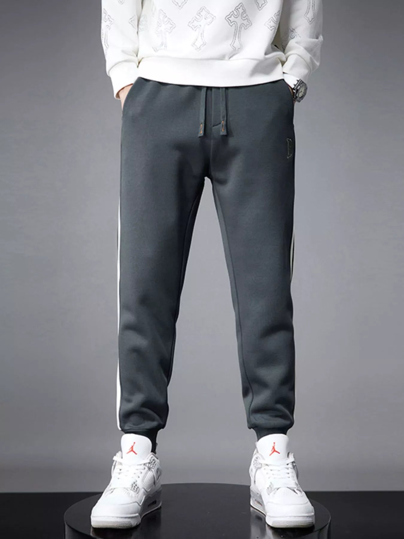 Men's Casual Striped Joggers - PBNJ FASHIONS