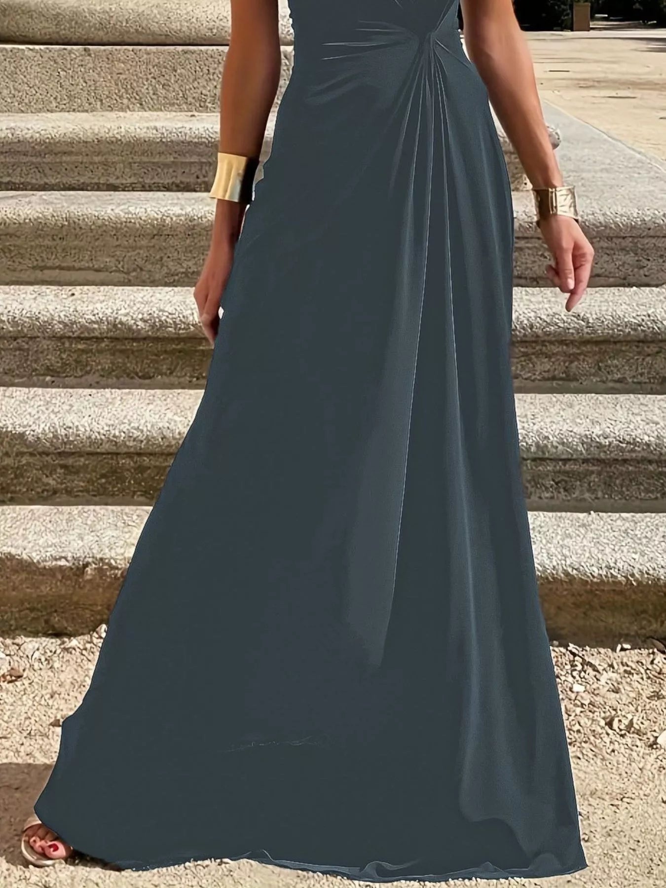 Twisted Round Neck Sleeveless Maxi Dress - PBNJ FASHIONS