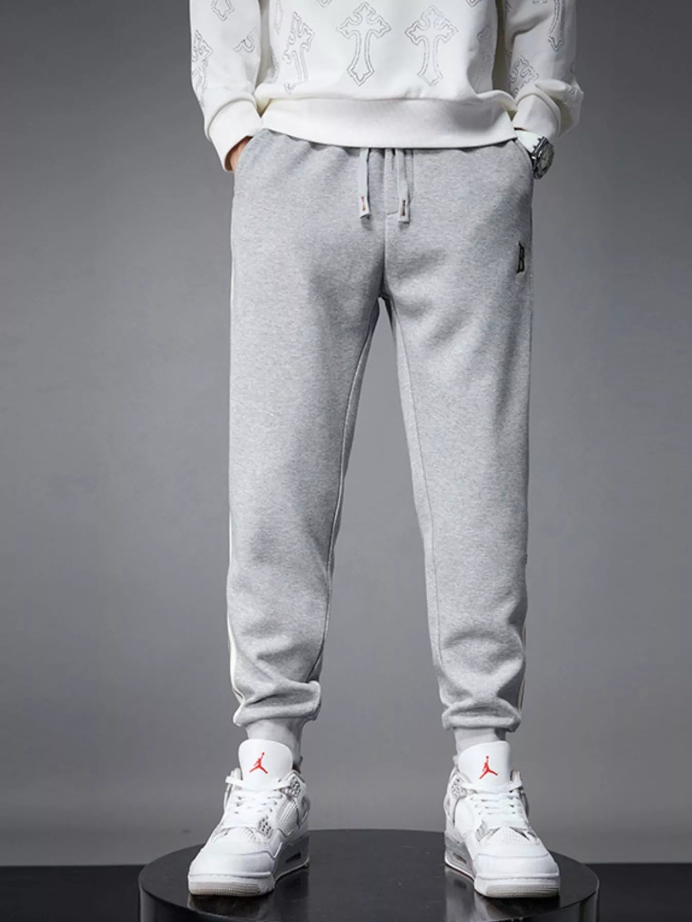 Men's Casual Striped Joggers - PBNJ FASHIONS