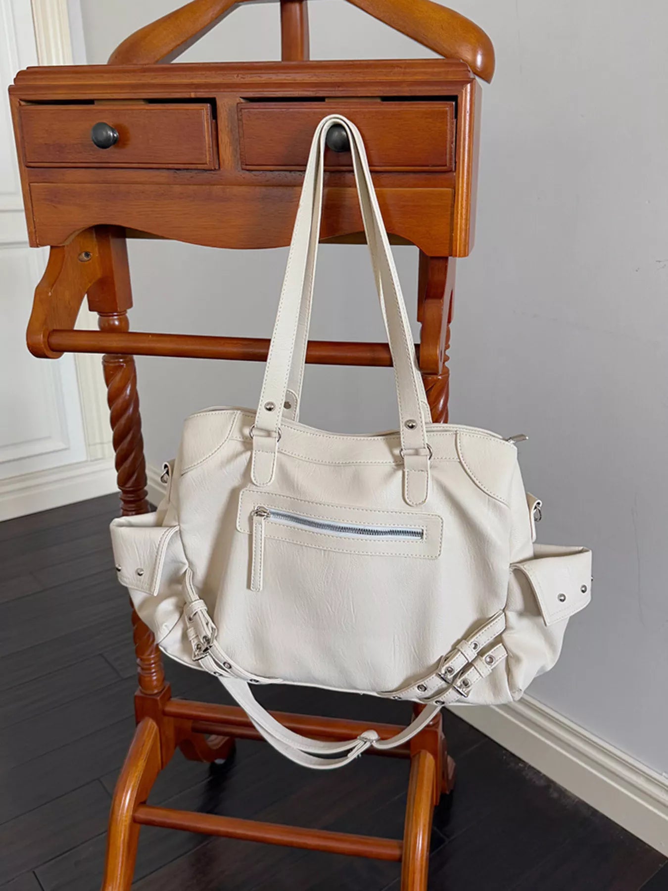 Rivet Decor Crossbody Bag - PBNJ FASHIONS