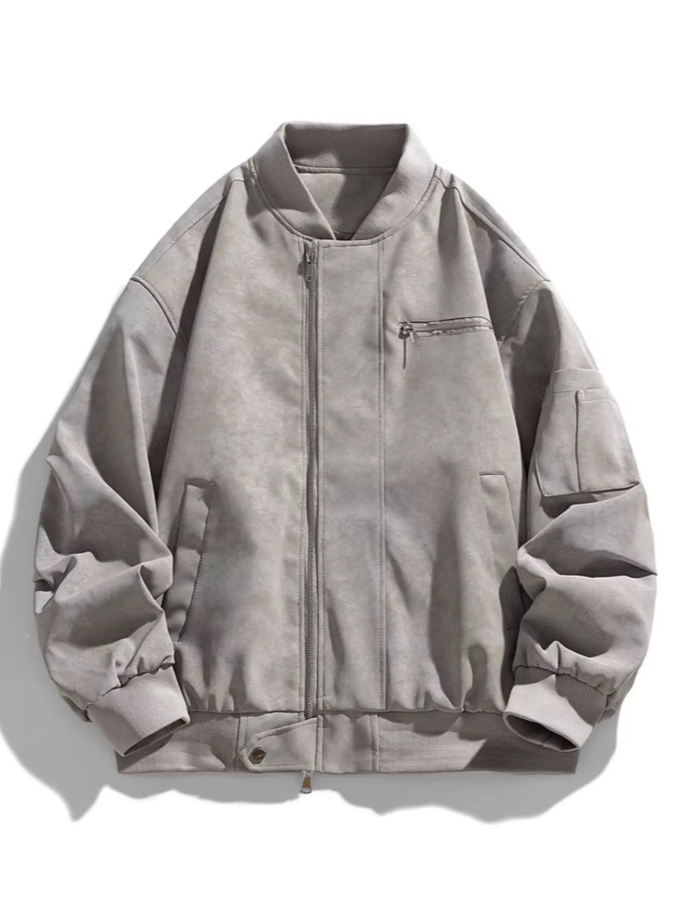 Men's Plus Size Vintage Zip Up Jacket - PBNJ FASHIONS
