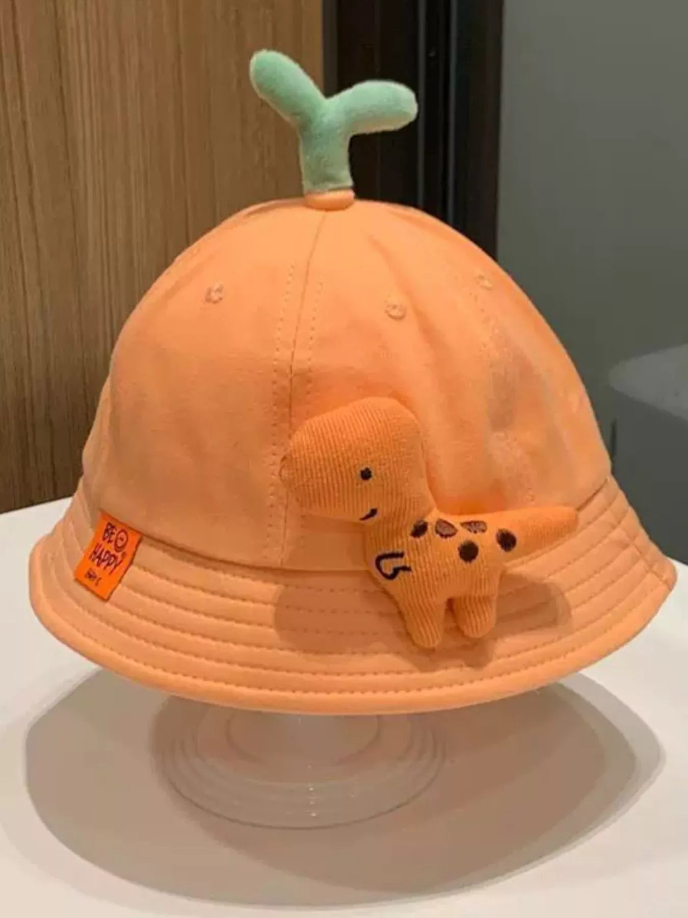 Children's Dinosaur & Sprout Decor Bucket Hat - PBNJ FASHIONS