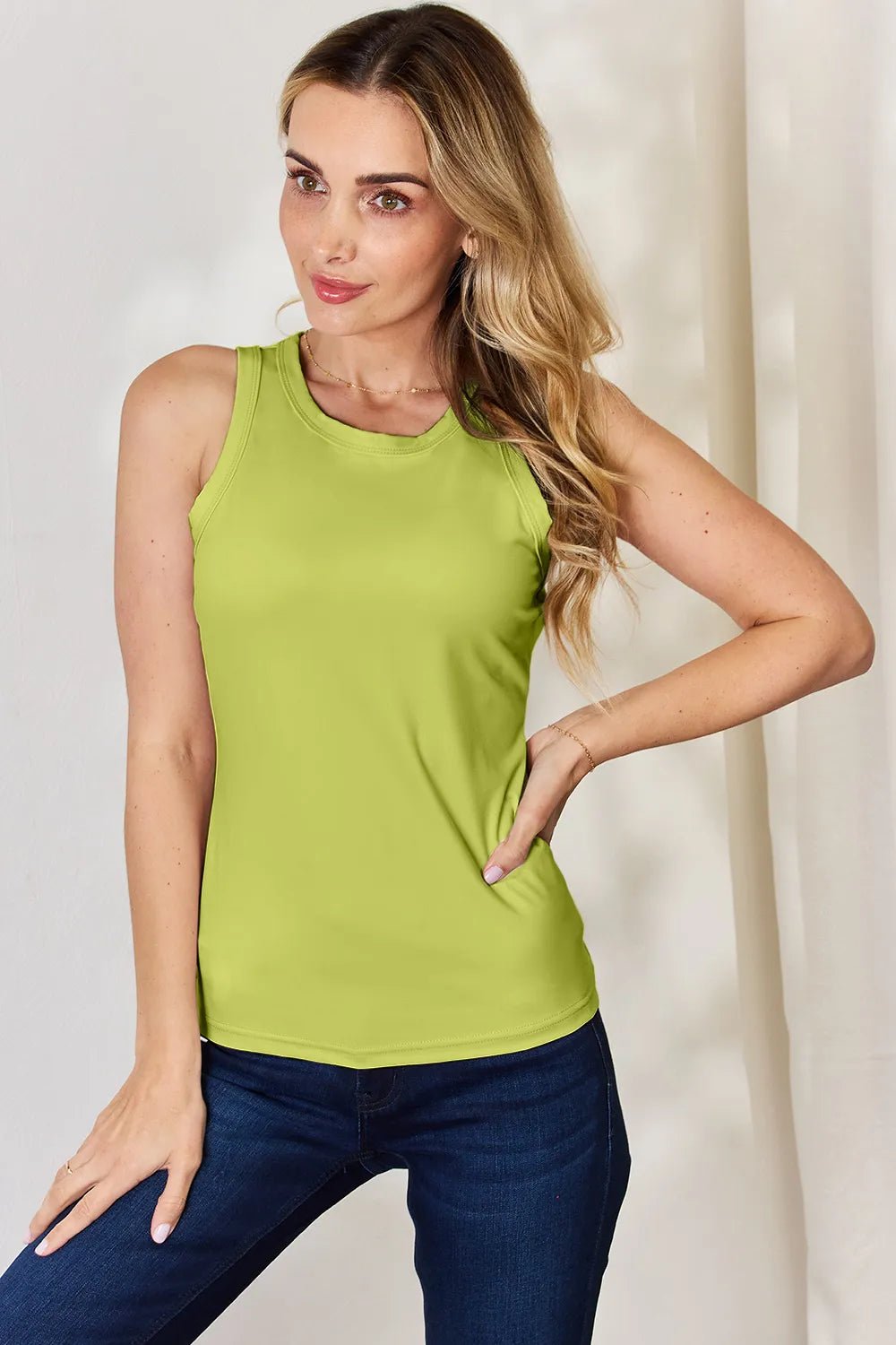Basic Bae Full Size Round Neck Slim Tank - PBNJ FASHIONS