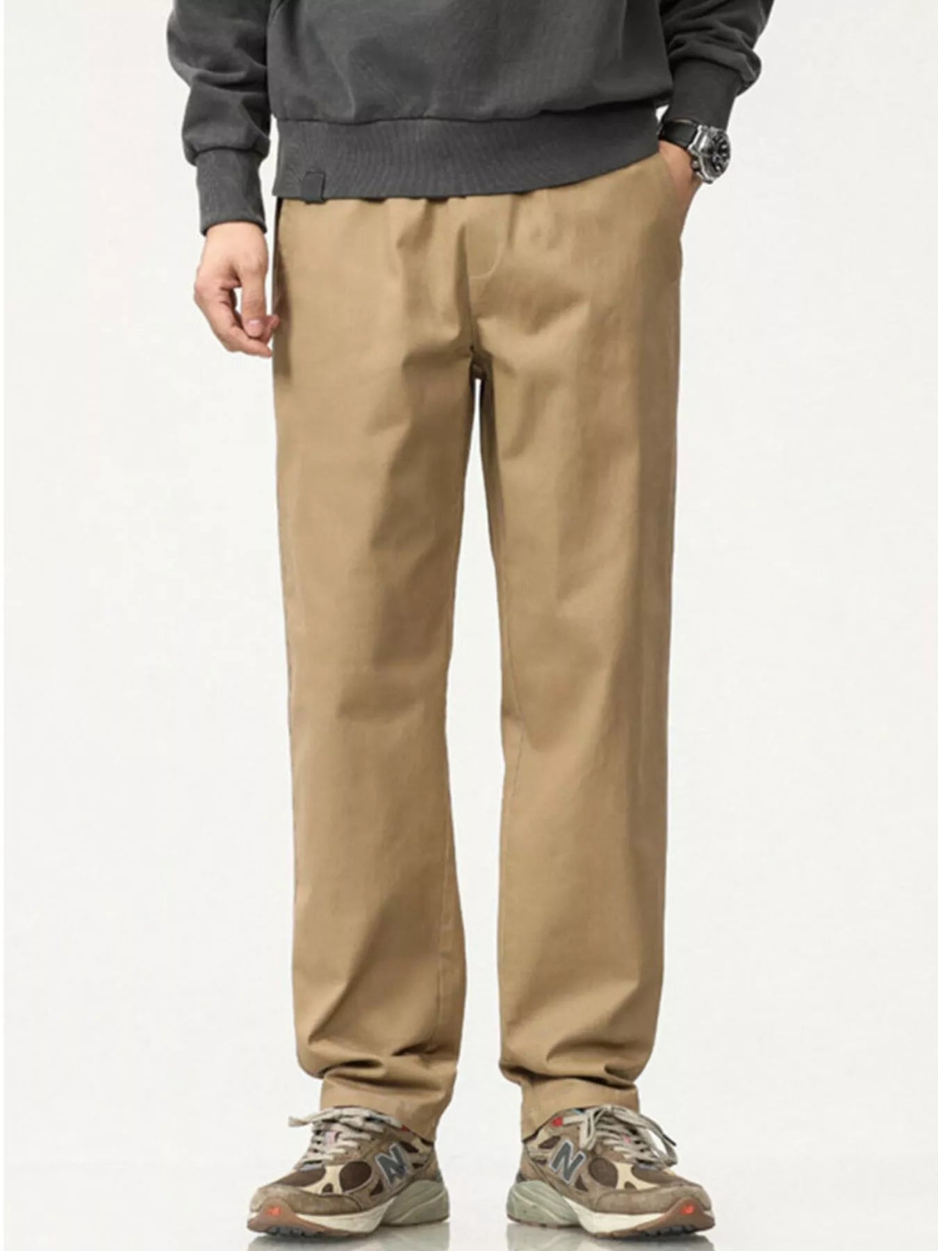 Men's Plus Size Casual Loose Fit Wide Leg Pants - PBNJ FASHIONS