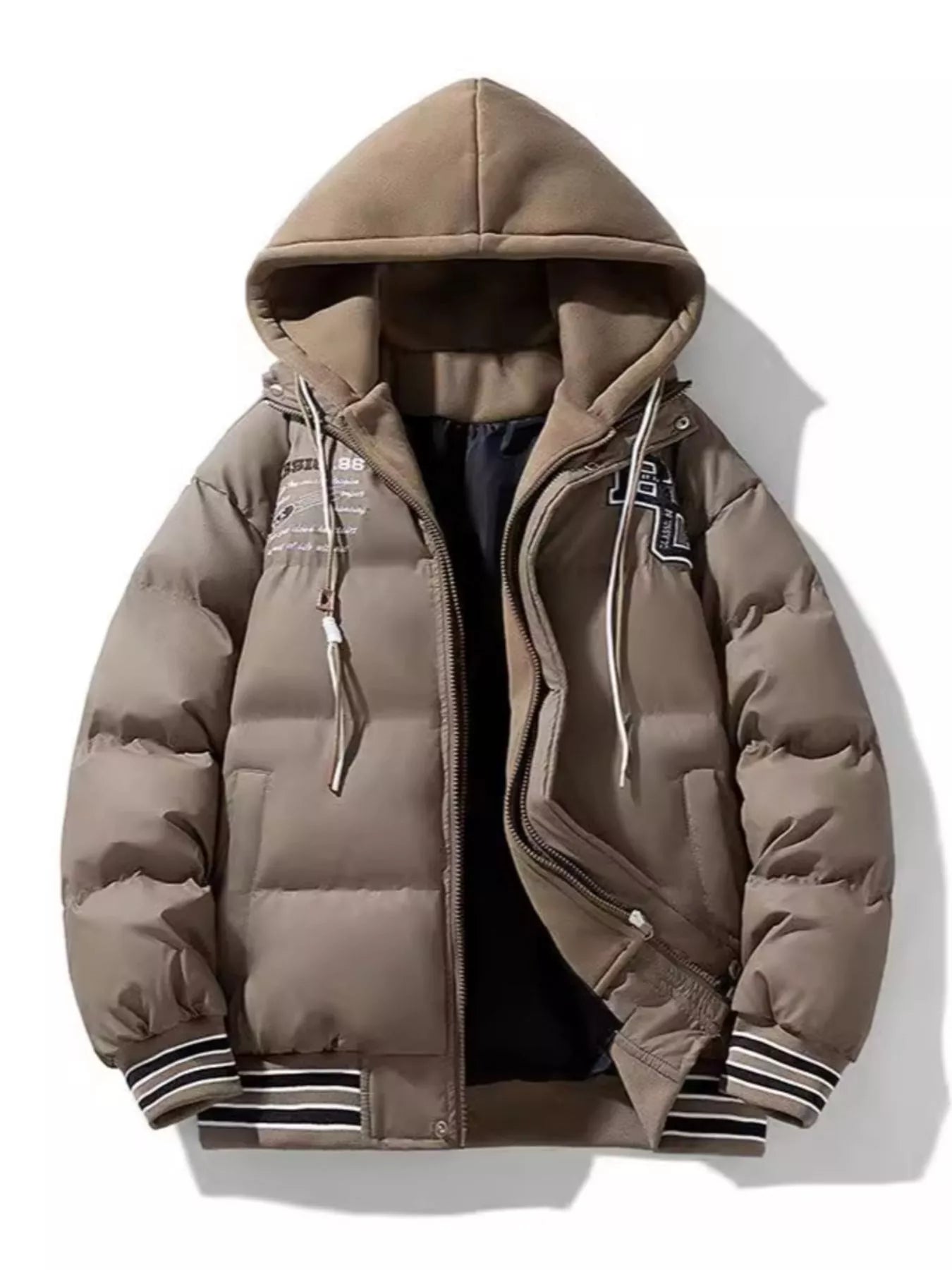 Men's Plus Size Hooded Padded Puffer Jacket - PBNJ FASHIONS