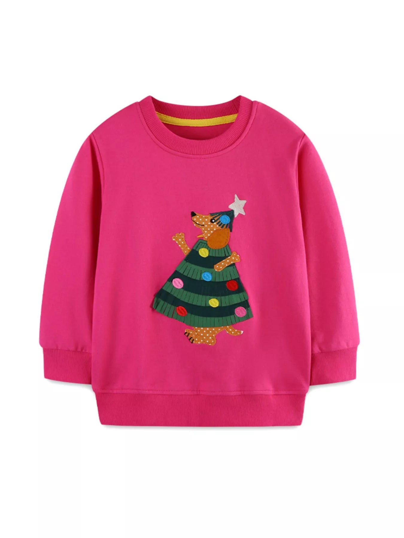 Children's Christmas Tree Applique Sweatshirt - PBNJ FASHIONS