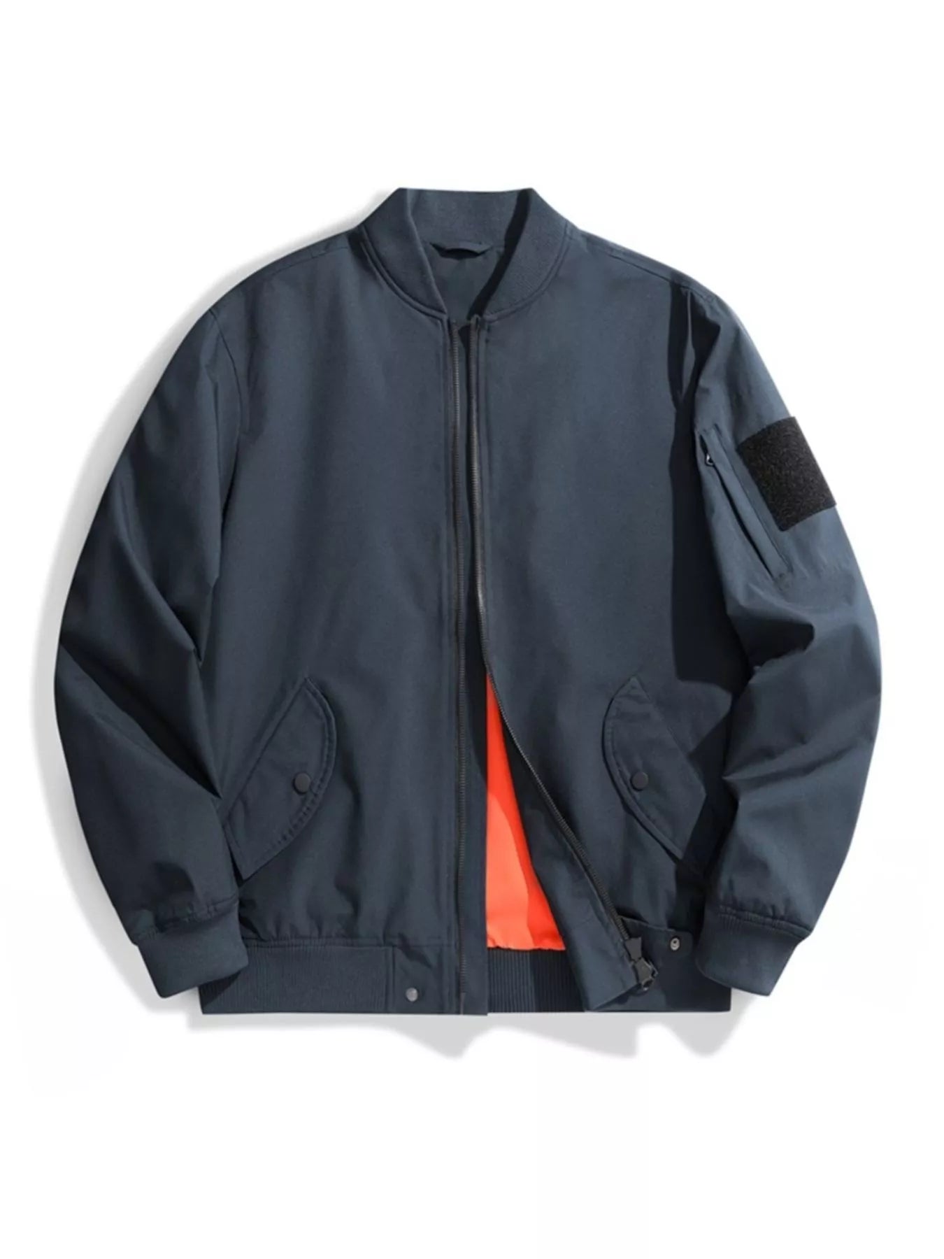 Men's Plus Size Zip Up Long Sleeve Jacket - PBNJ FASHIONS