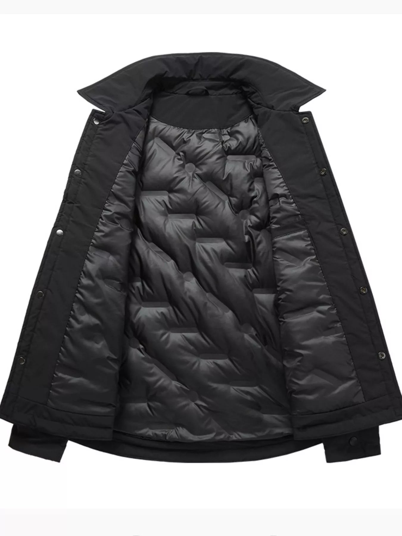 Men's Plus Size Casual Snap - Down Lightweight Jacket - PBNJ FASHIONS