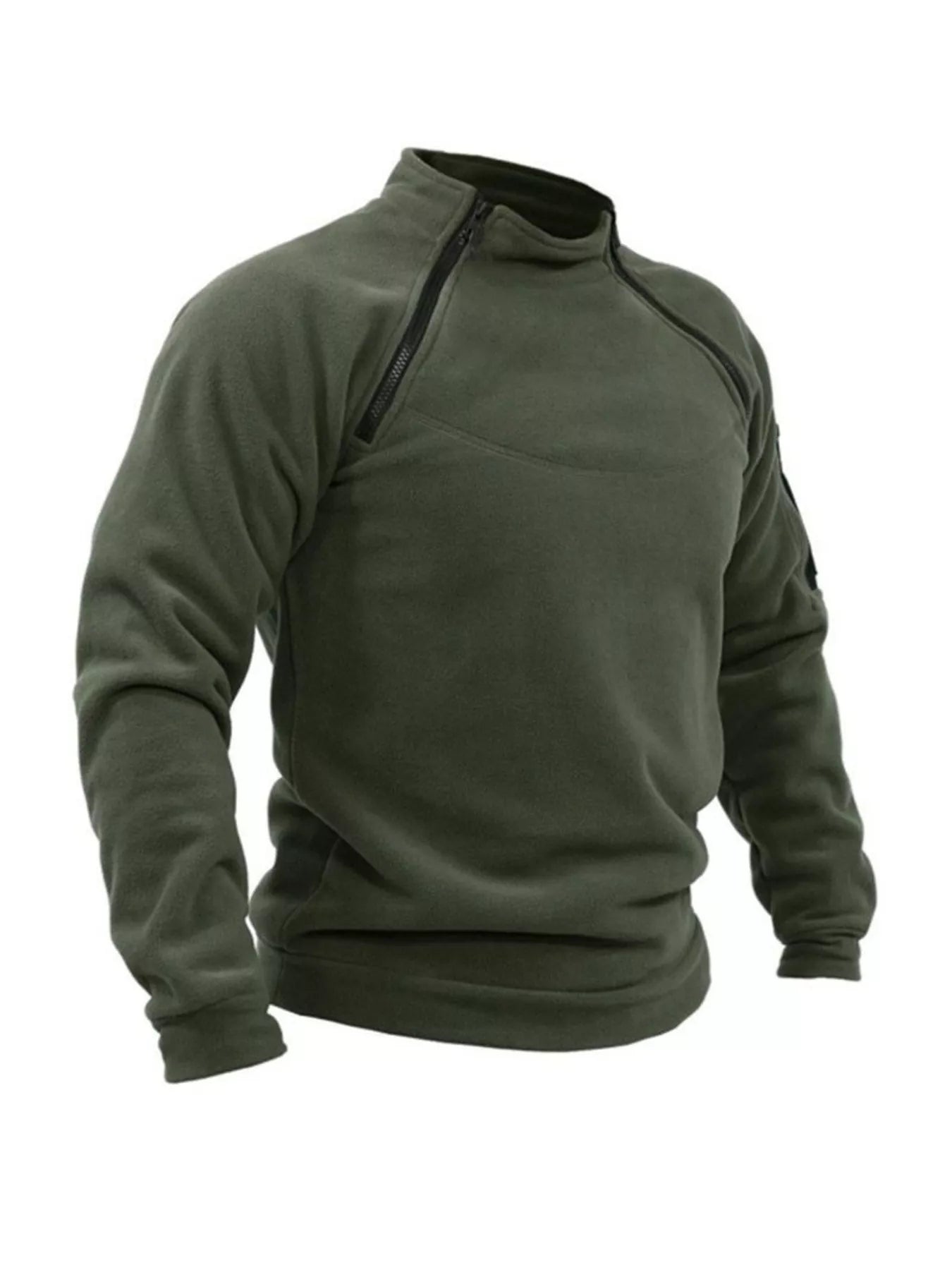 Men's Full Size Long Sleeve Fleece Sweatshirt Plus Size - PBNJ FASHIONS