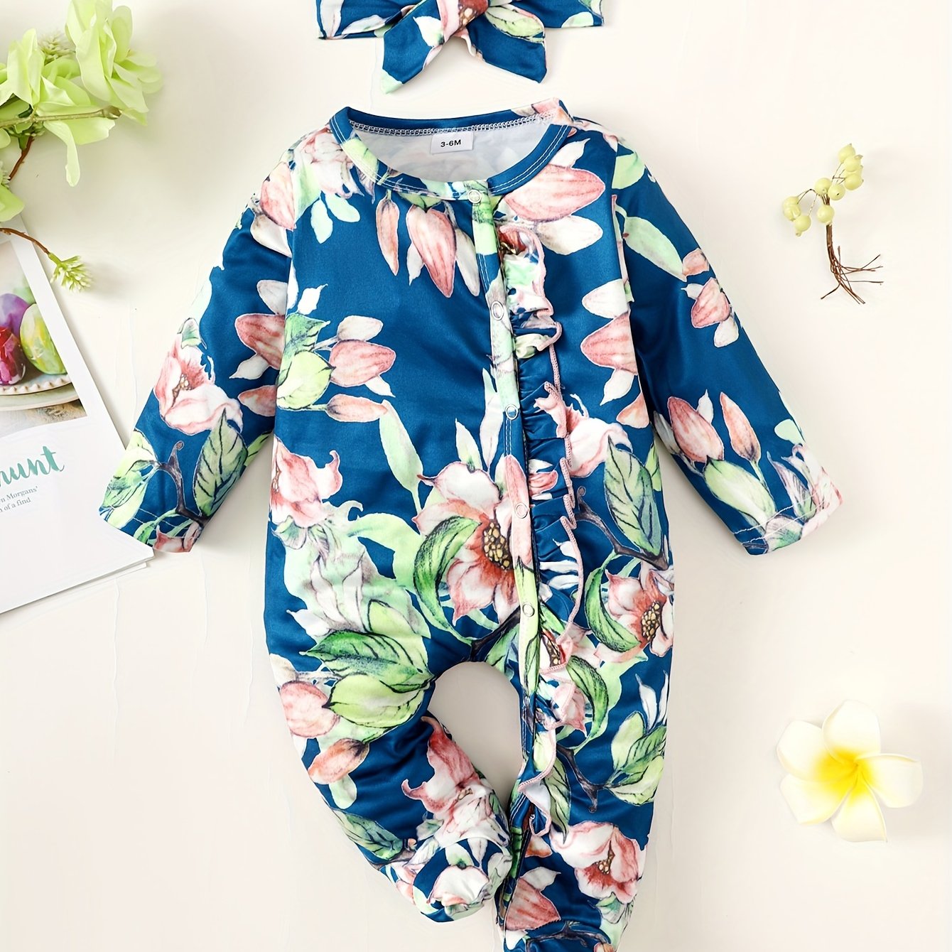 Infant And Young Children'S Casual One-Piece Crawling Clothes for Baby Girls with Covered Feet. There Are Many Patterns And 10 Colors to Choose From, for Outdoor