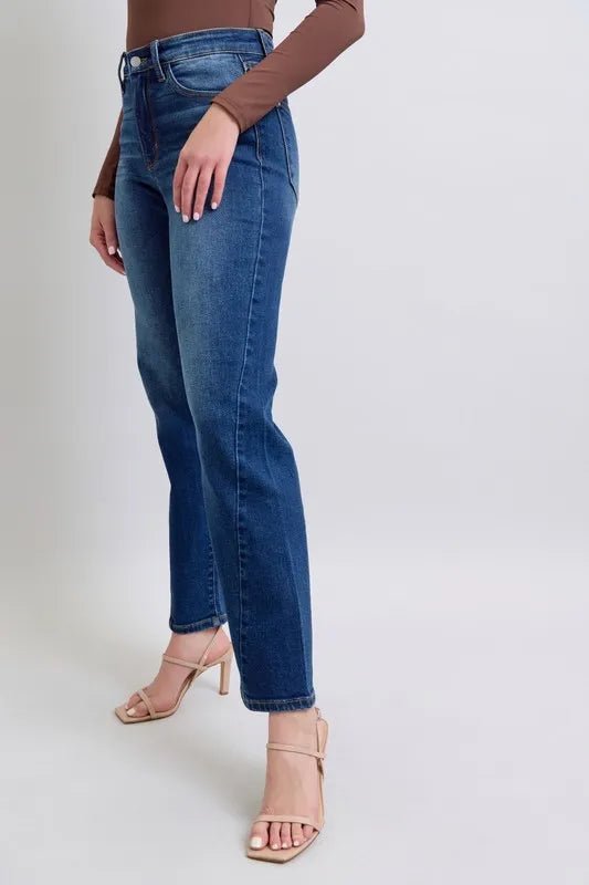 Judy Blue Full Size Side Seam Detail Straight Jeans with Pockets - PBNJ FASHIONS