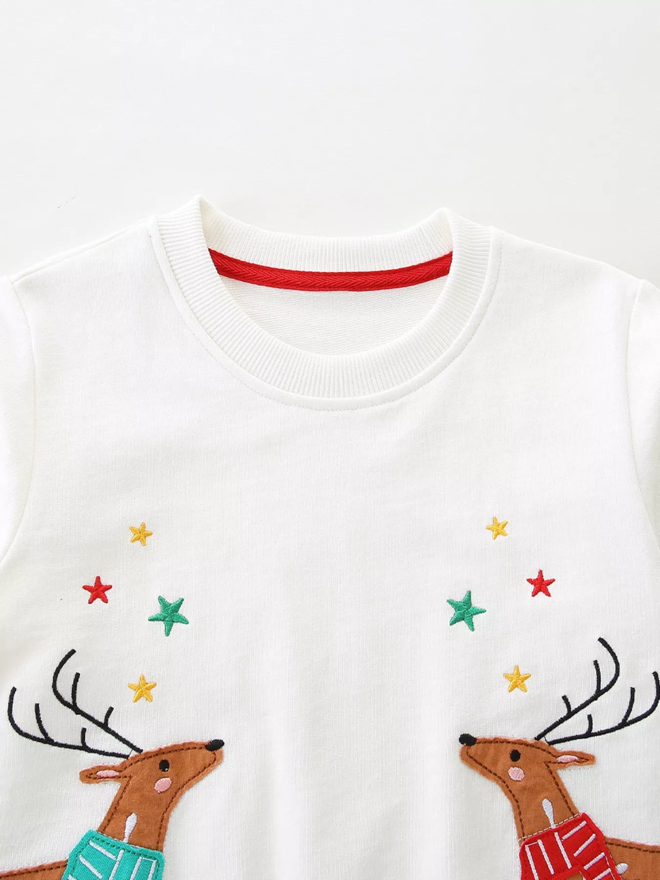 Children's Reindeer Embroidered Sweatshirt - PBNJ FASHIONS