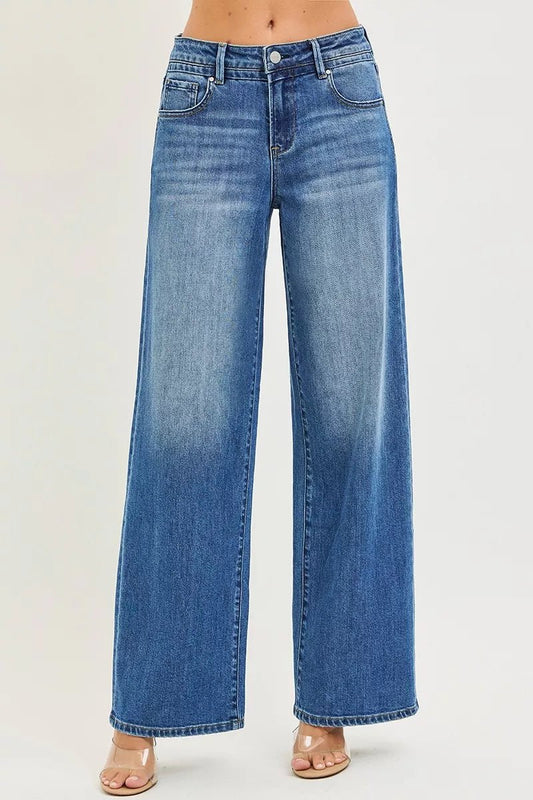 RISEN Slouchy Baggy Jeans with Pockets - PBNJ FASHIONS