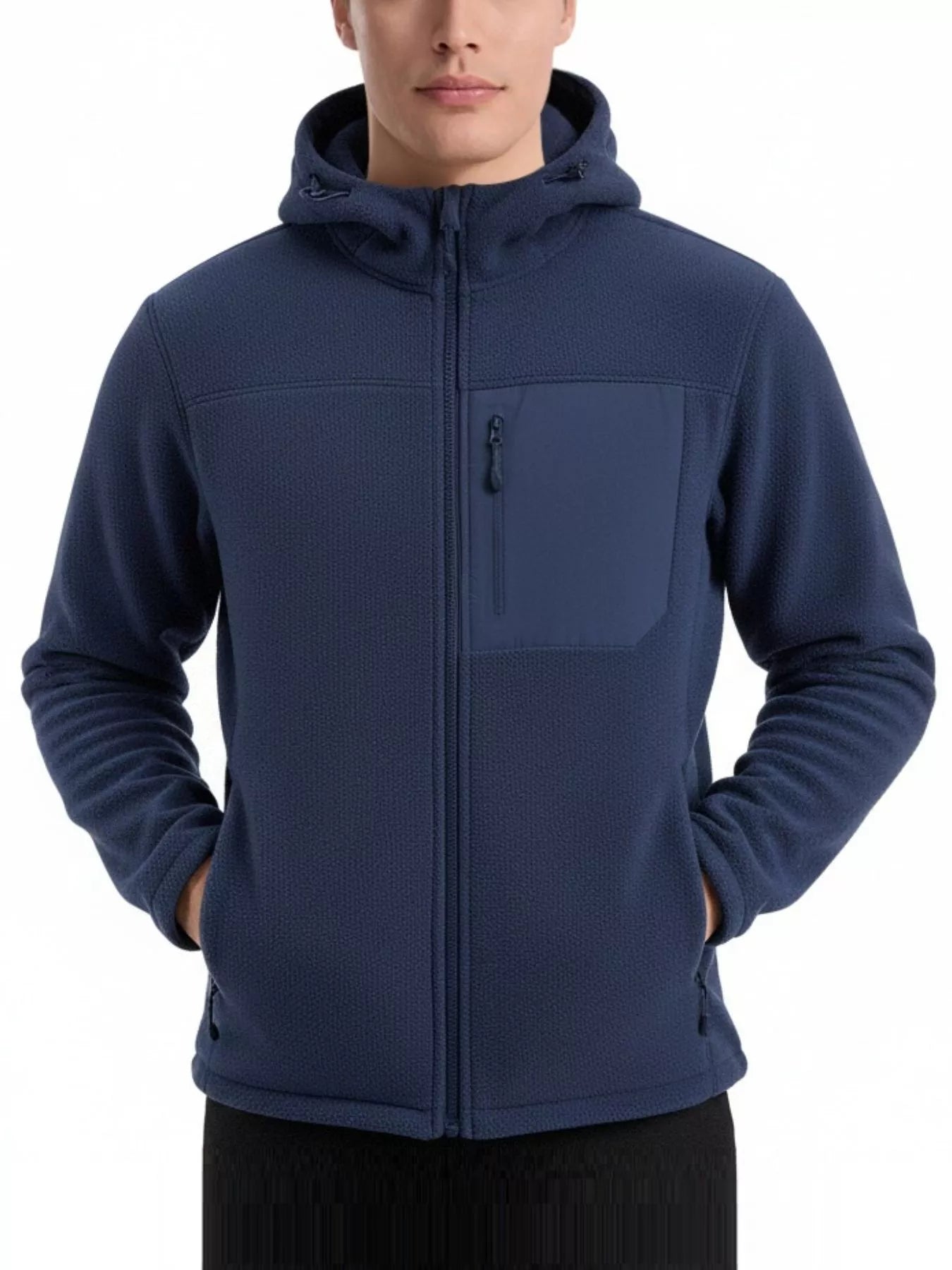 Men's Plus Size Hooded Fleece Full - Zip Jacket - PBNJ FASHIONS