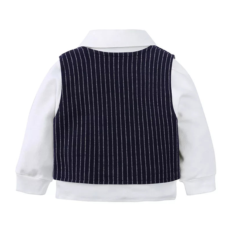 Children's Striped Vest and Pants Suit Set - PBNJ FASHIONS