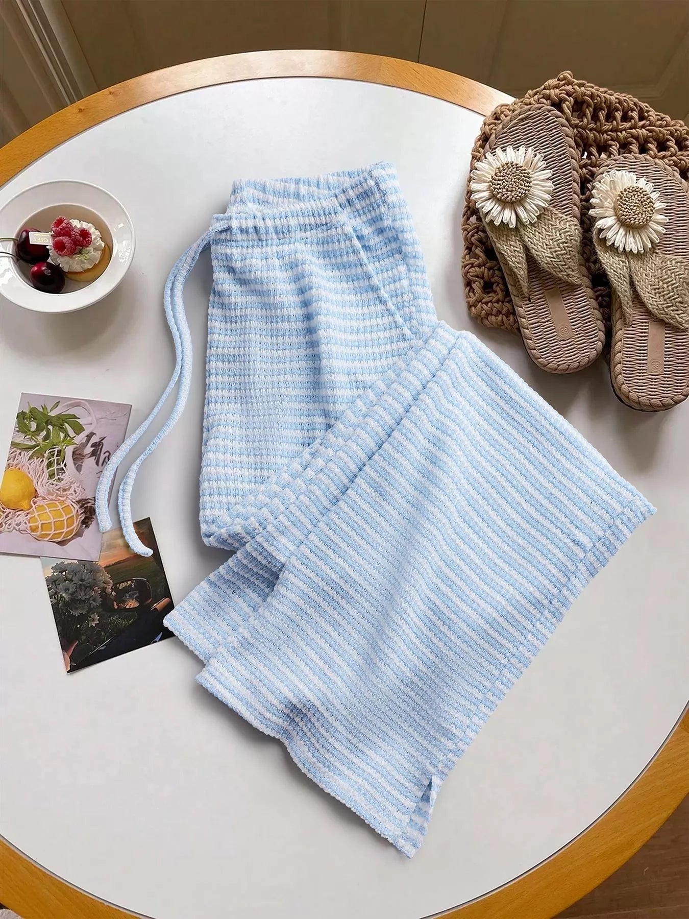 Wide Leg Pants: Comfort & Style in One Package - Blue-S- - PBNJ FASHIONS