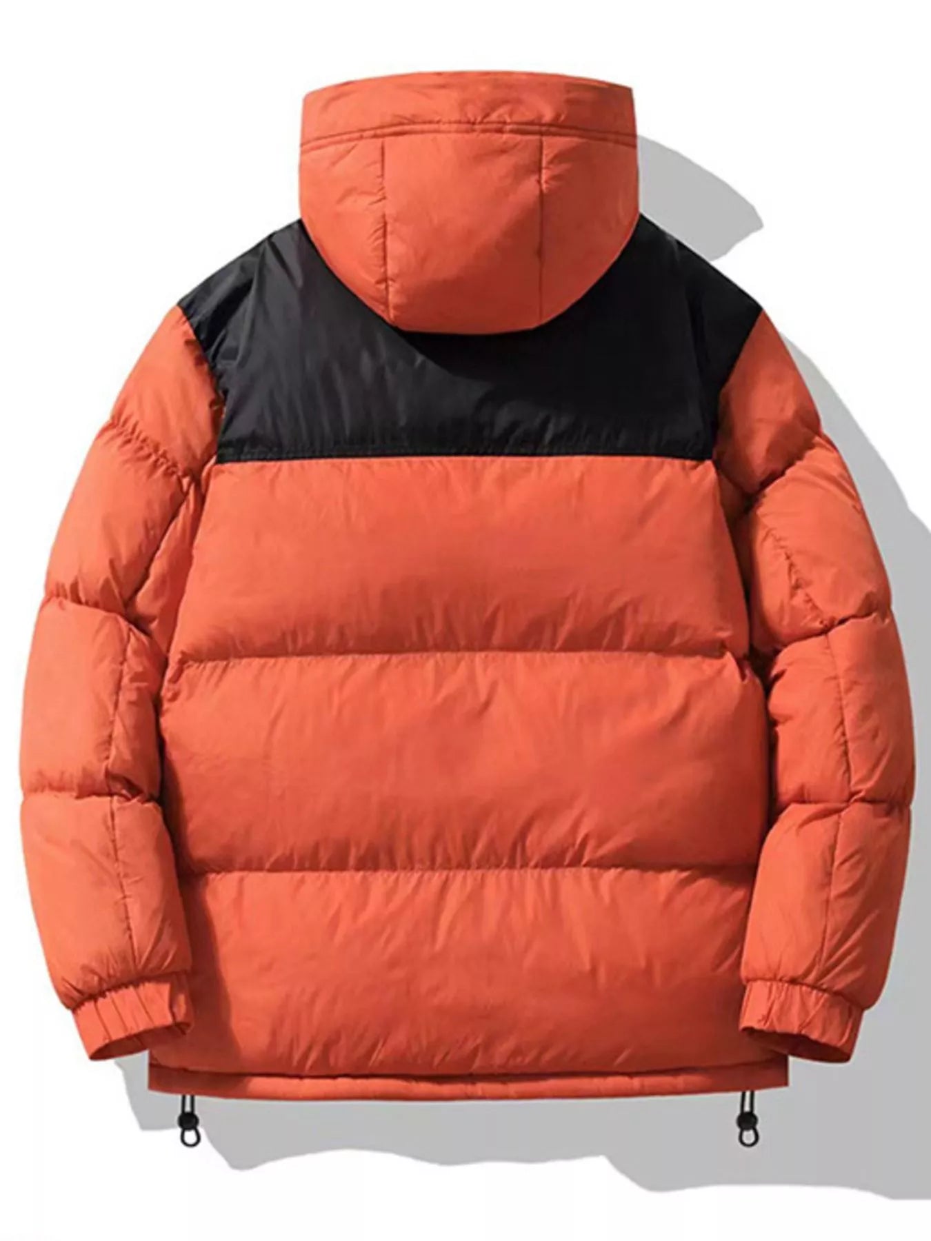 Men's Plus Size Drawstring Hooded Puffer Jacket - PBNJ FASHIONS