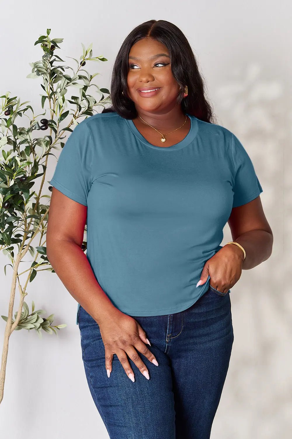Basic Bae Full Size Round Neck Short Sleeve T-Shirt - PBNJ FASHIONS