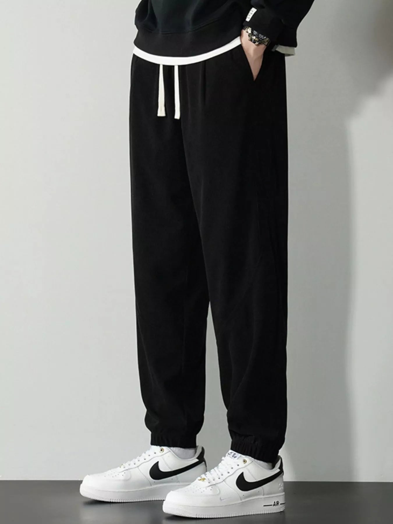 Men's Plus Size Drawstring Ankle Pants - PBNJ FASHIONS