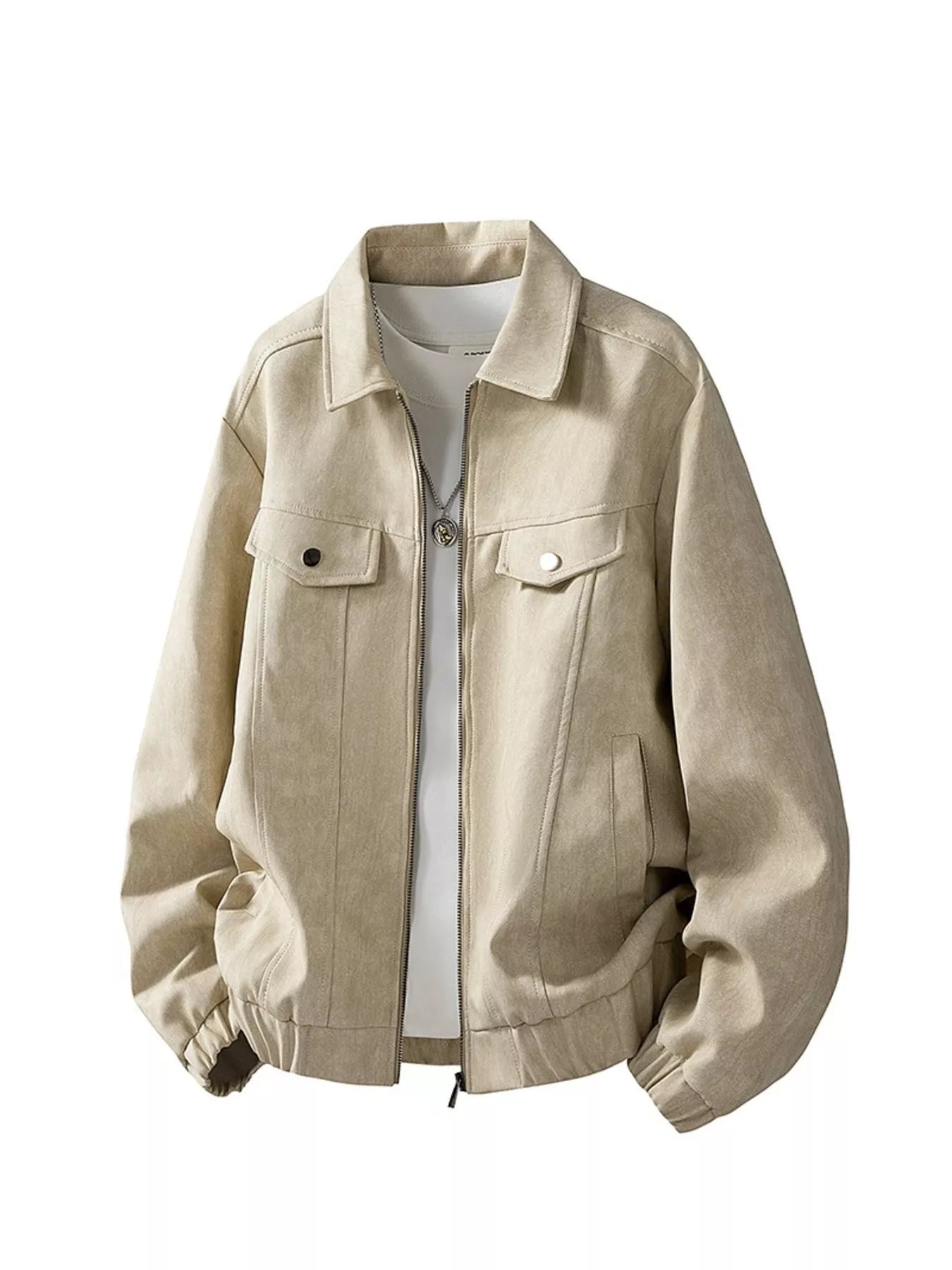 Men's Plus Size Casual Zip Up Jacket - PBNJ FASHIONS