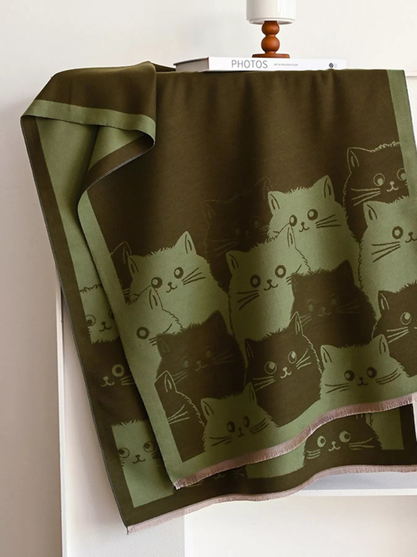 Cute Cat Pattern Knitted Scarf - PBNJ FASHIONS