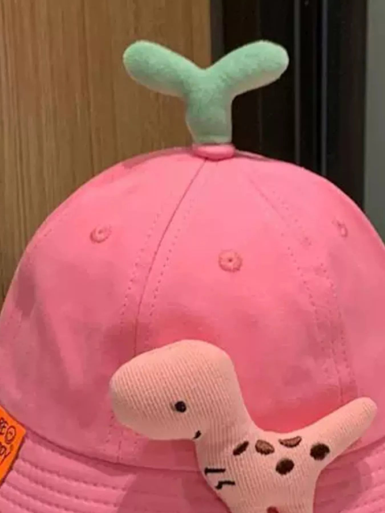 Children's Dinosaur & Sprout Decor Bucket Hat - PBNJ FASHIONS