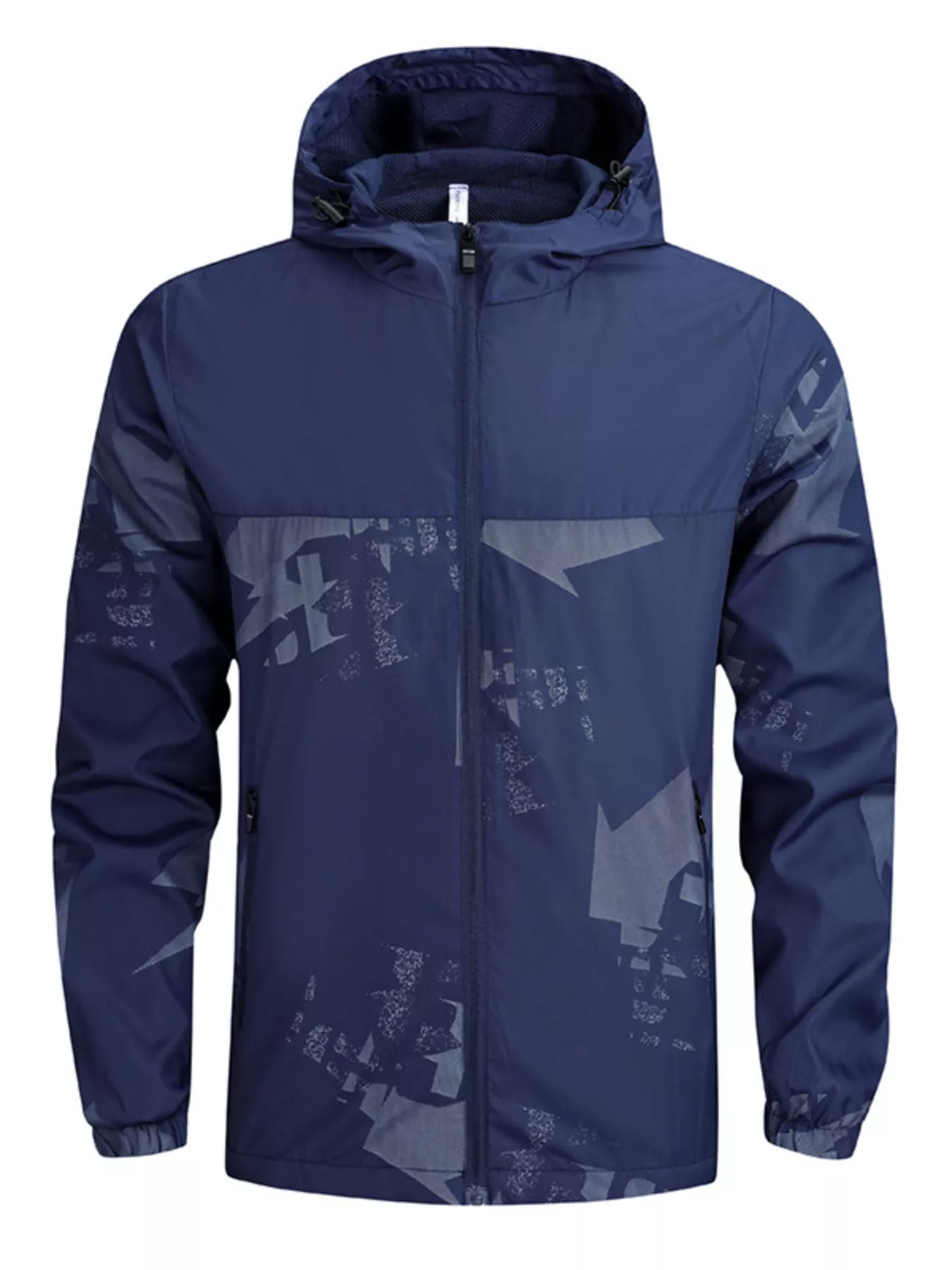 Men's Plus Size Lightweight Hooded Windbreaker Jacket - PBNJ FASHIONS