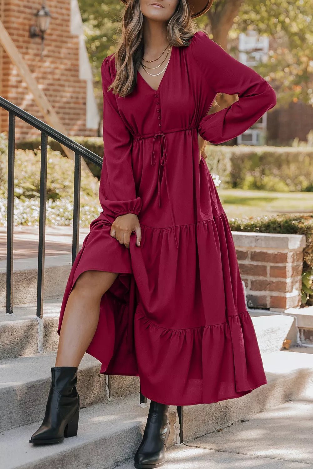 Leopard Trim Notched Neck Short Puff Sleeve Shift Mini Dress - PBNJ FASHIONS